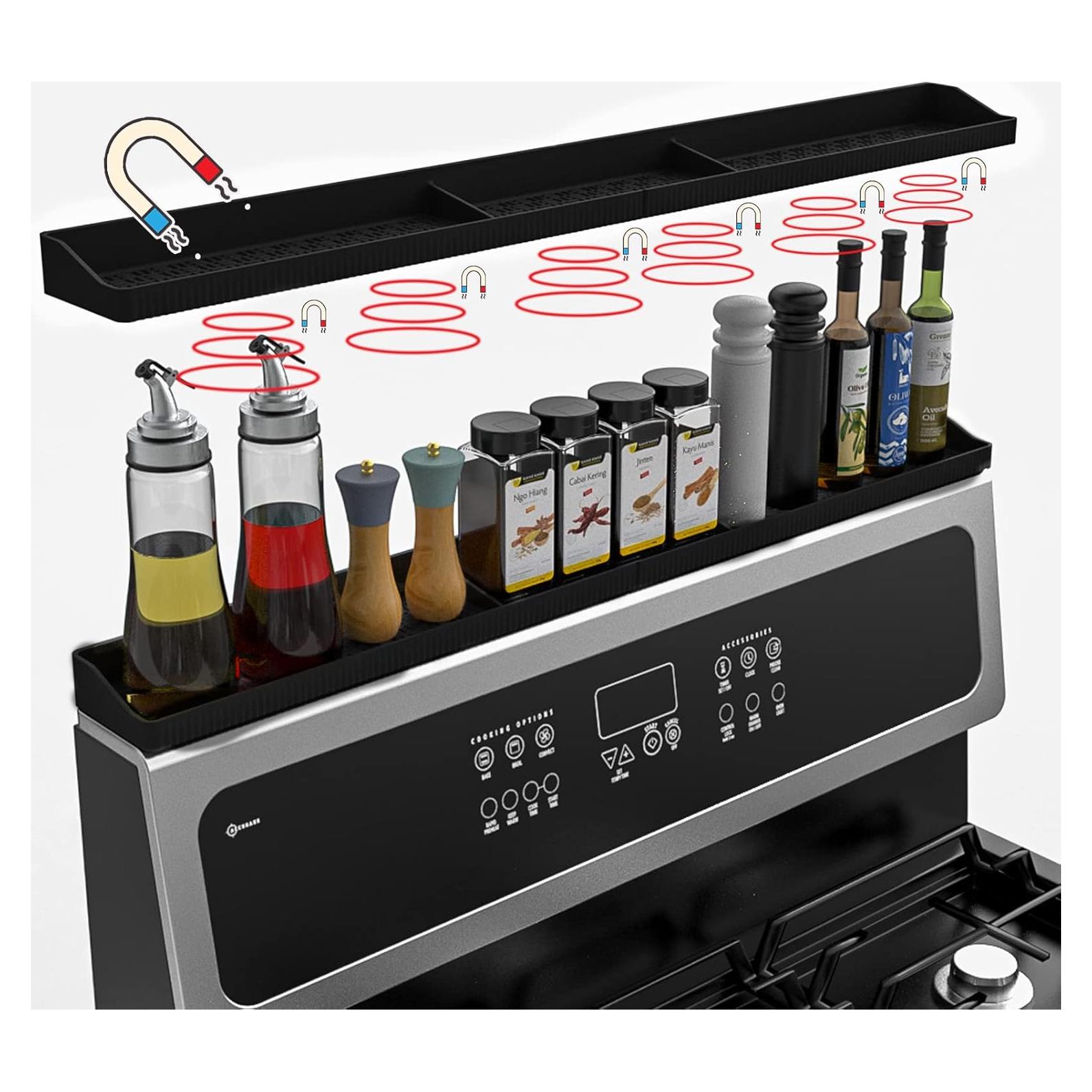 Estante Magnético Weiwavivi 76.2 cm Cocina Organizador Especias