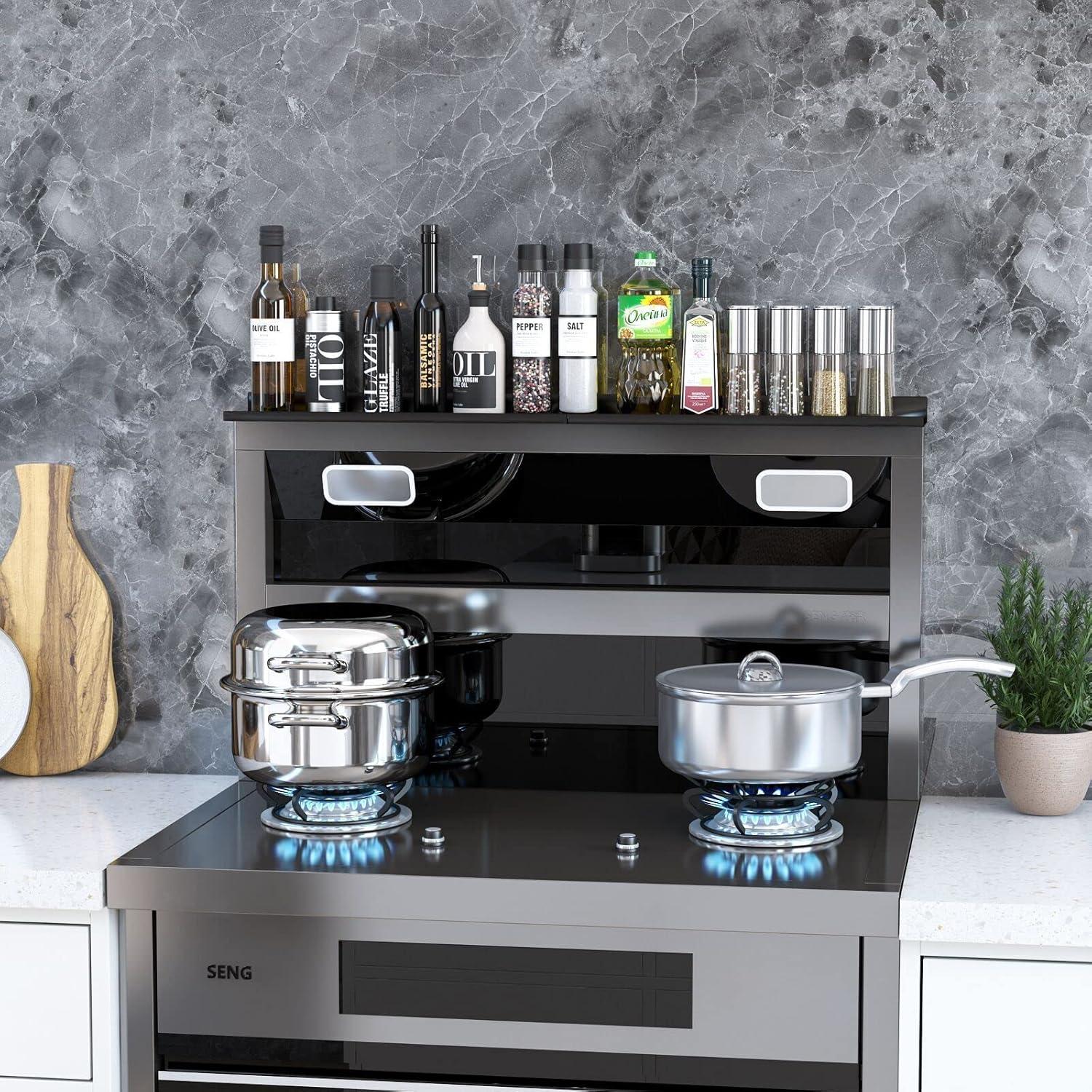 Estante Superior de Estufa Aockh 2 Piezas Acero Inoxidable 38.1 cm