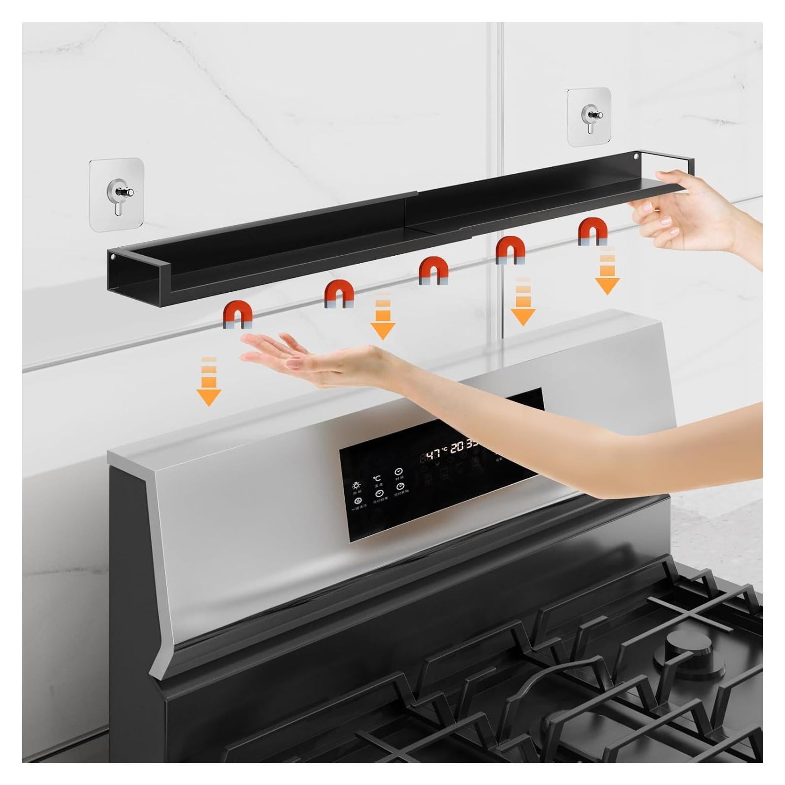 Estante Magnético VANGAYH Ajustable 38.1-76.2 cm para Cocina