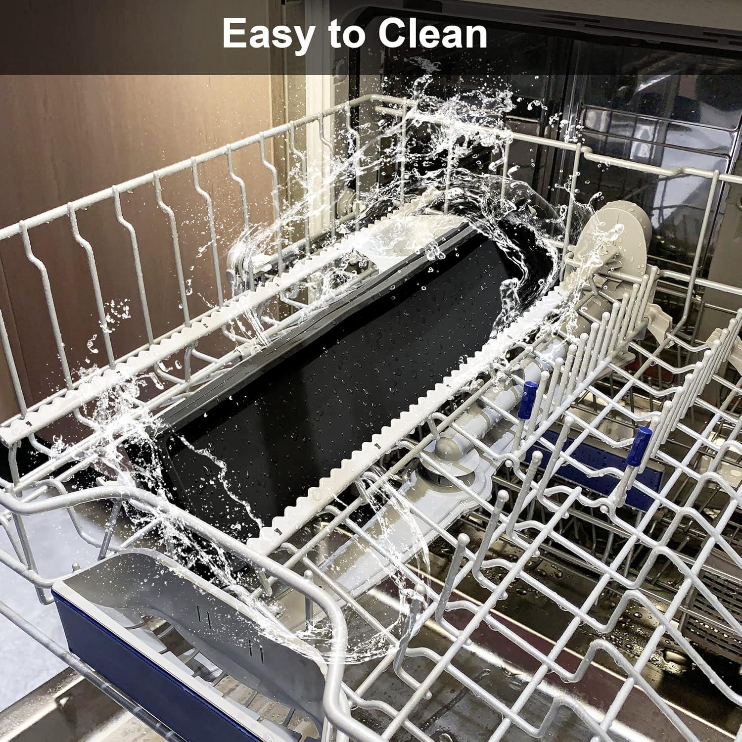 Estante Magnético de Silicona Mofason 76 cm para Estufa - Negro