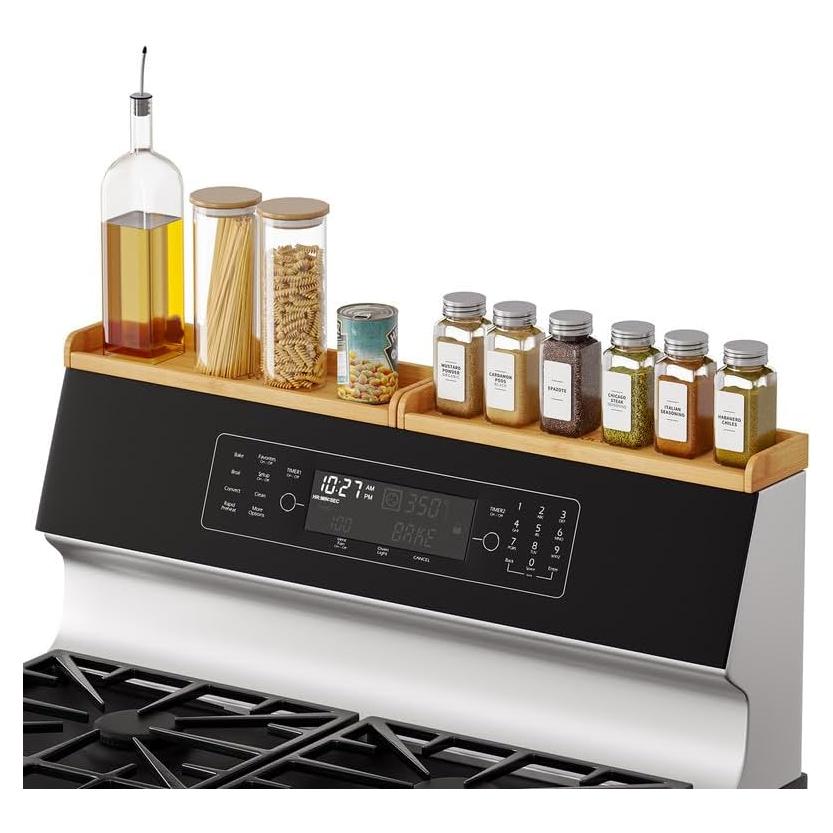 Organizador de Estante Magnético SpaceAid 76.2 cm Bambú Cocina