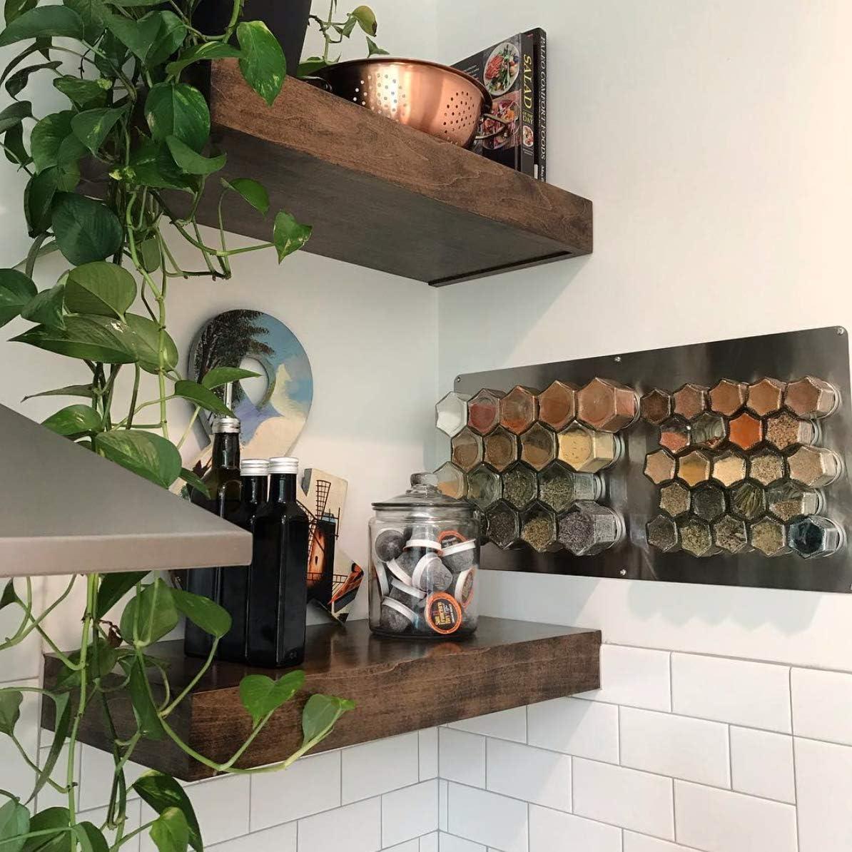 Base de Placa de Pared Gneiss Spice Acero Inoxidable 50.8x25.4 cm