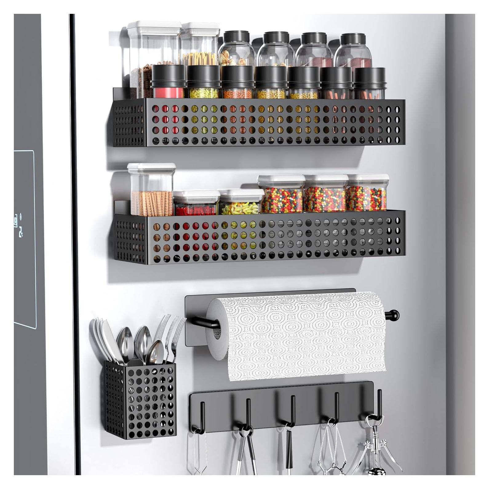 Estante Magnético para Especias Toosci 2 Niveles 5 kg