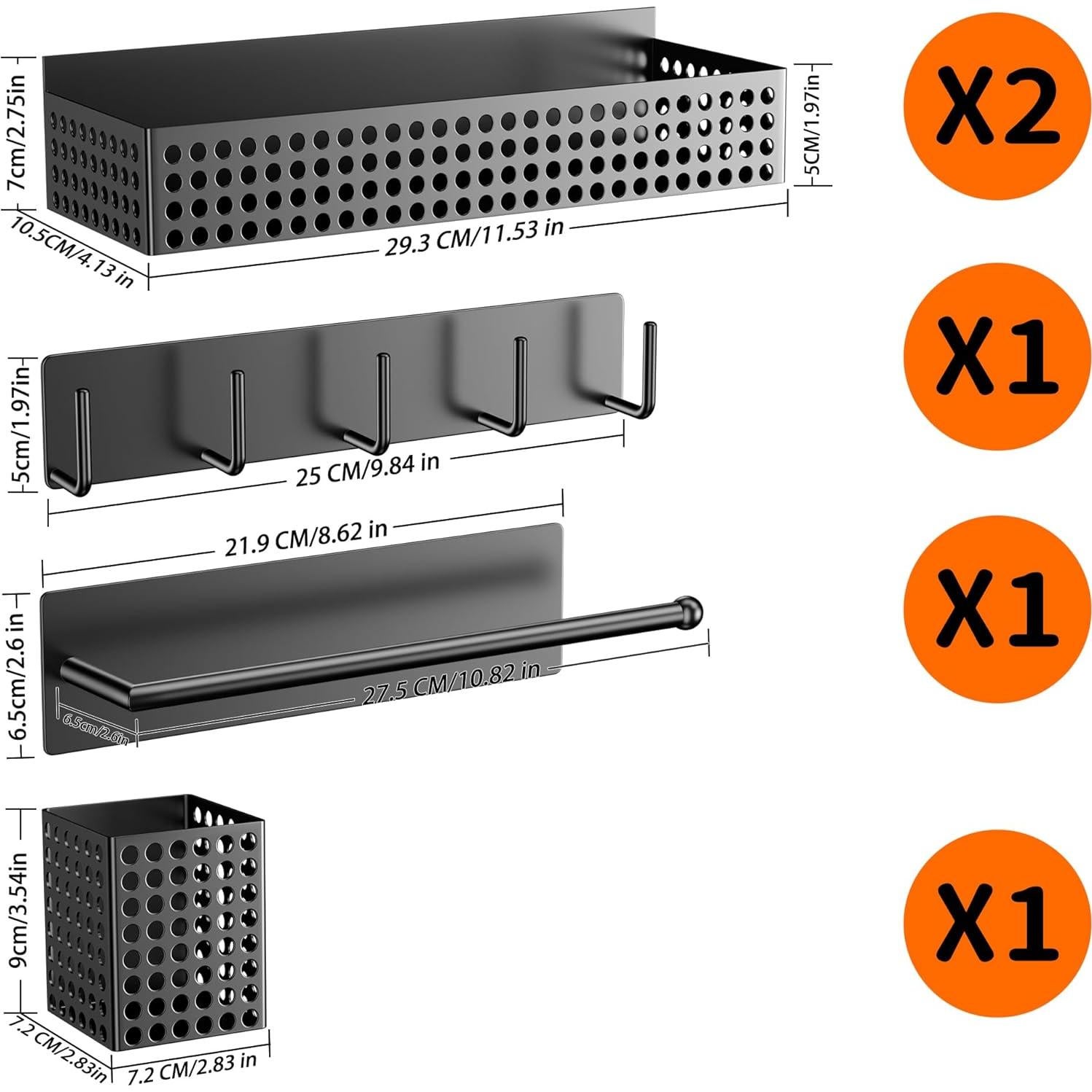 Estante Magnético para Especias Toosci 2 Niveles 5 kg
