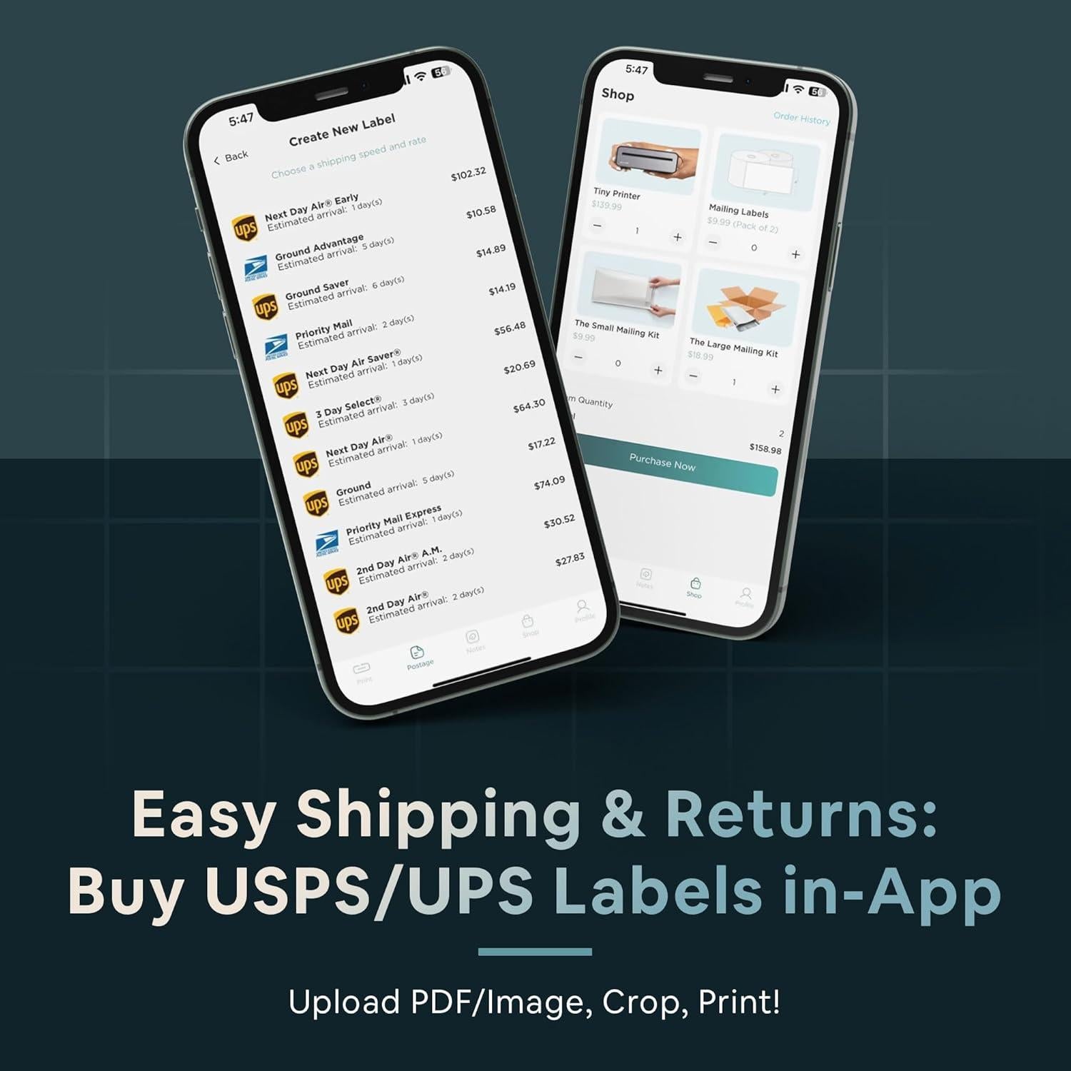Impresora de Etiquetas Inalámbrica ZETURN A358 Compacta
