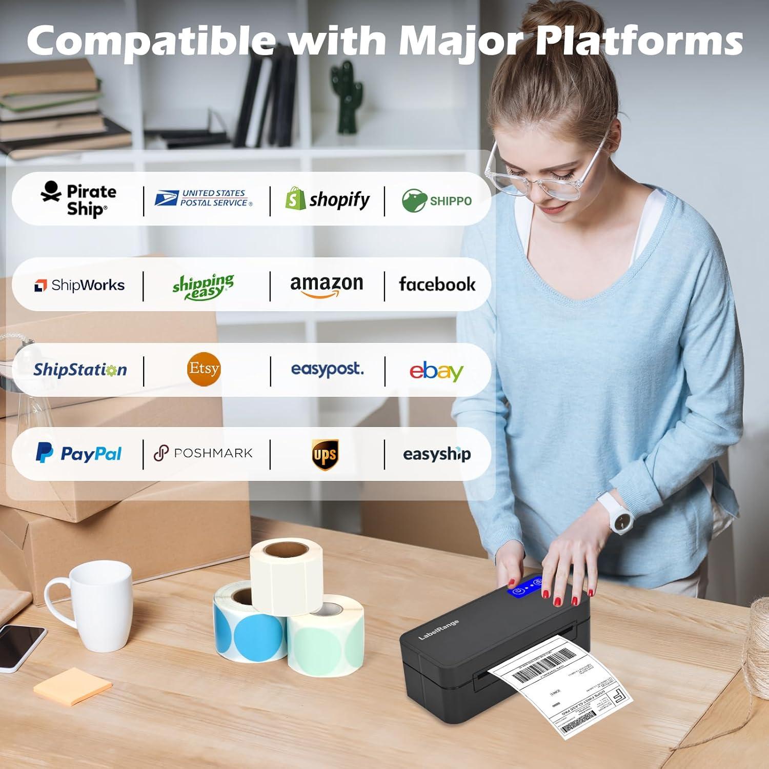 Impresora Térmica de Etiquetas RD560 Bluetooth 4x6 LabelRange