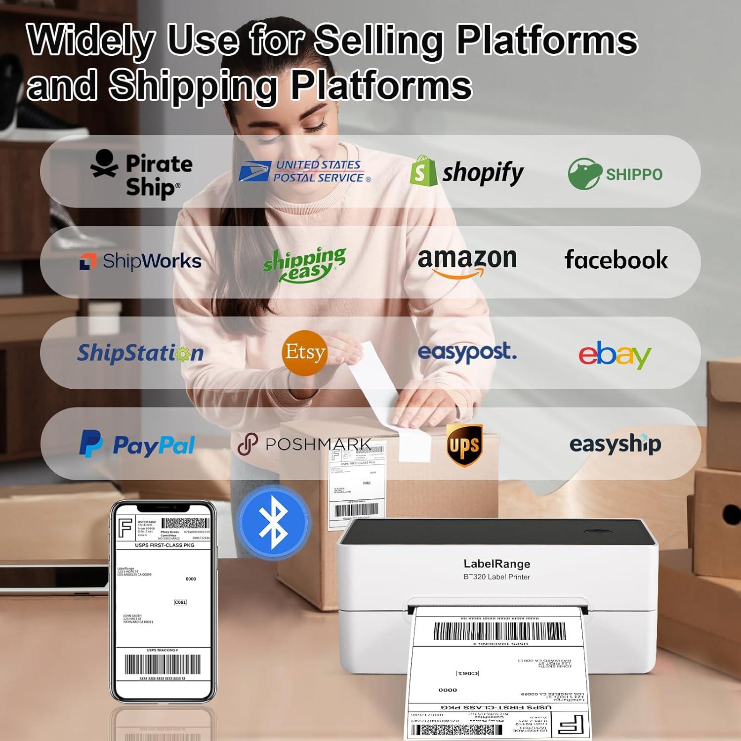 Impresora de Etiquetas Bluetooth LabelRange BT320 4x6"