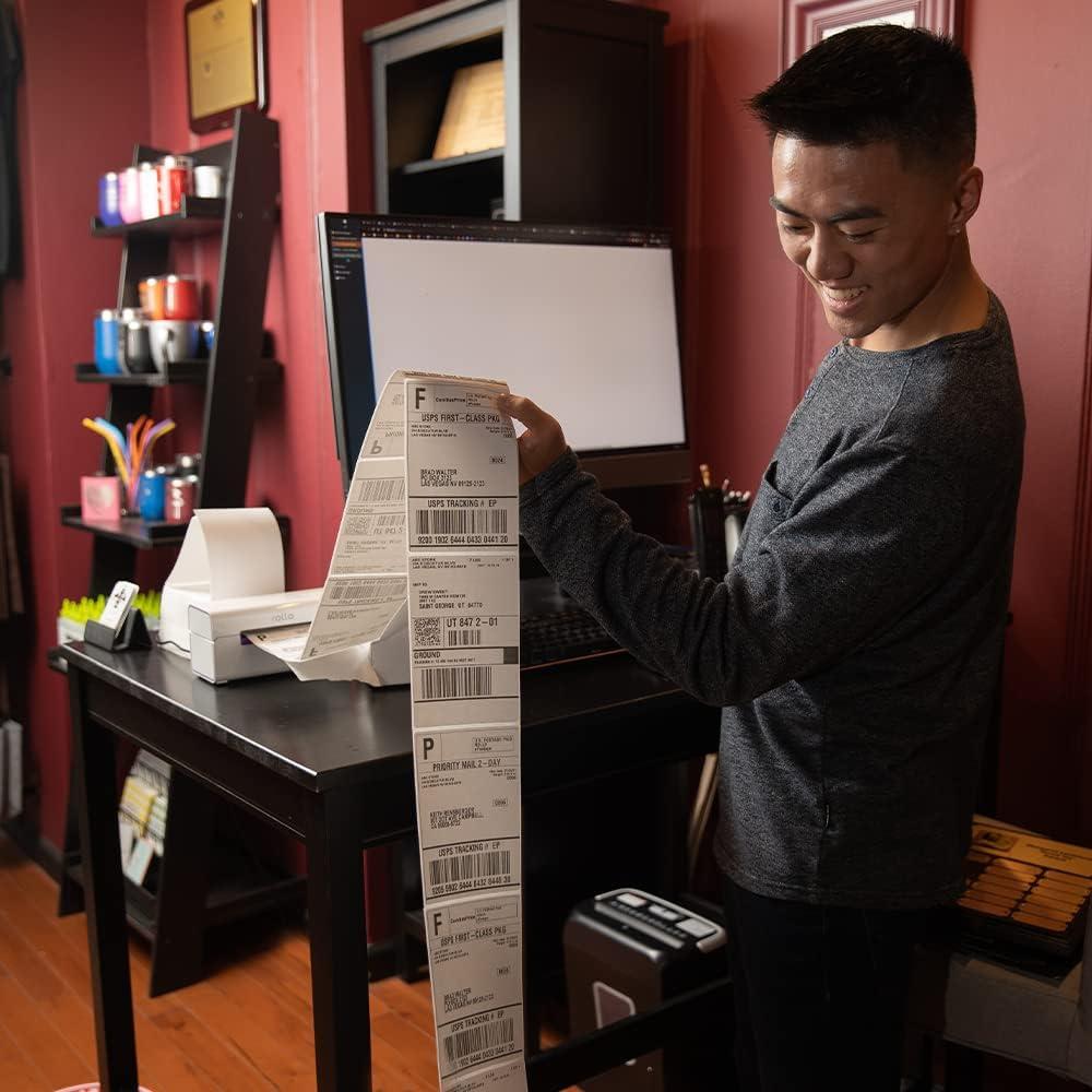 Rollo de Etiquetas Térmicas 500 Piezas 10.16x15.24 cm Rollo