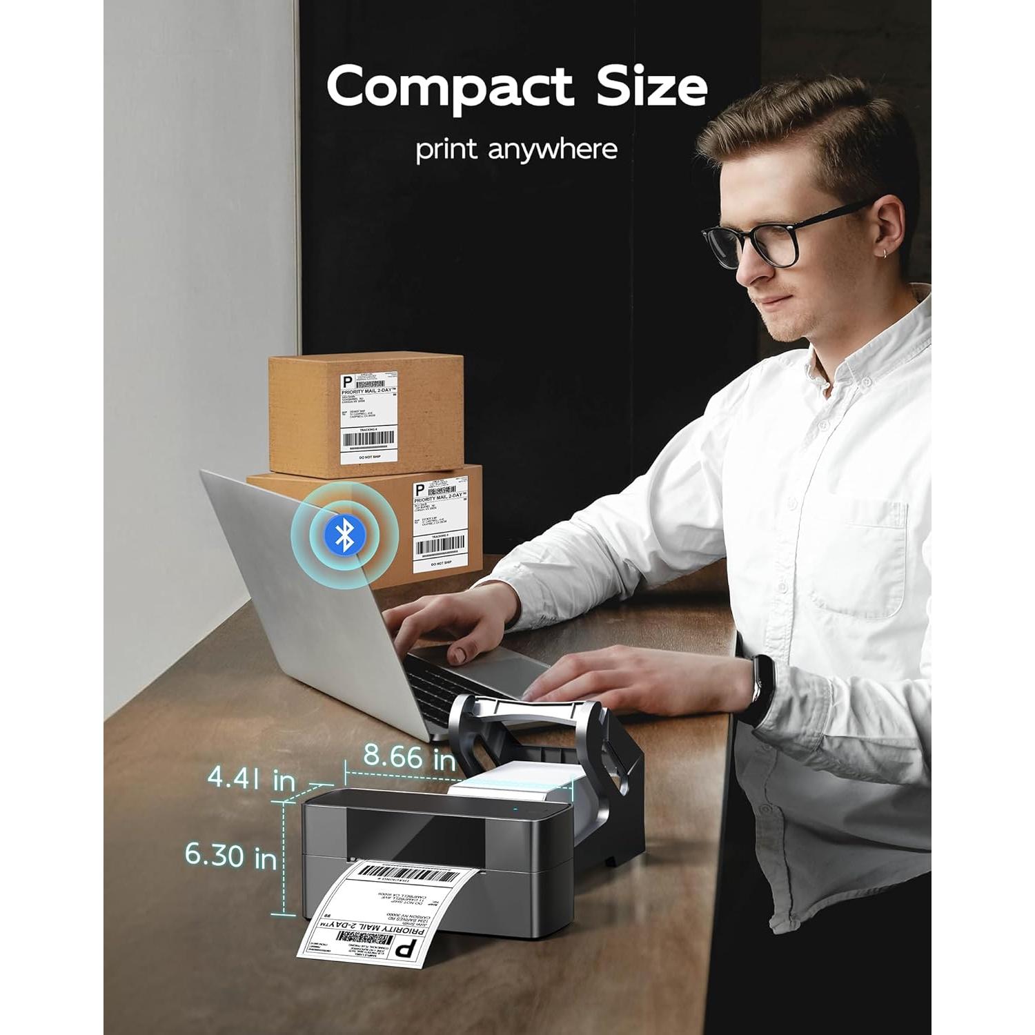 Impresora Térmica de Etiquetas Itari 245-BT Bluetooth 4x6