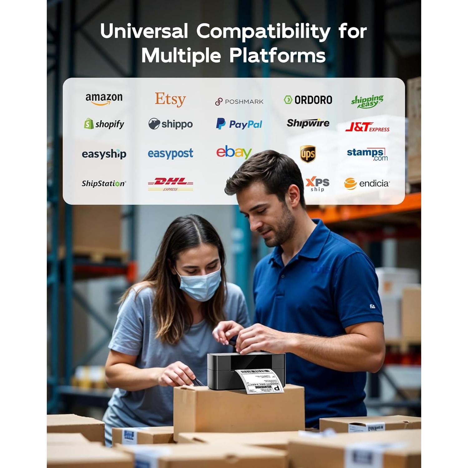 Impresora Térmica de Etiquetas Itari 245-BT Bluetooth 4x6