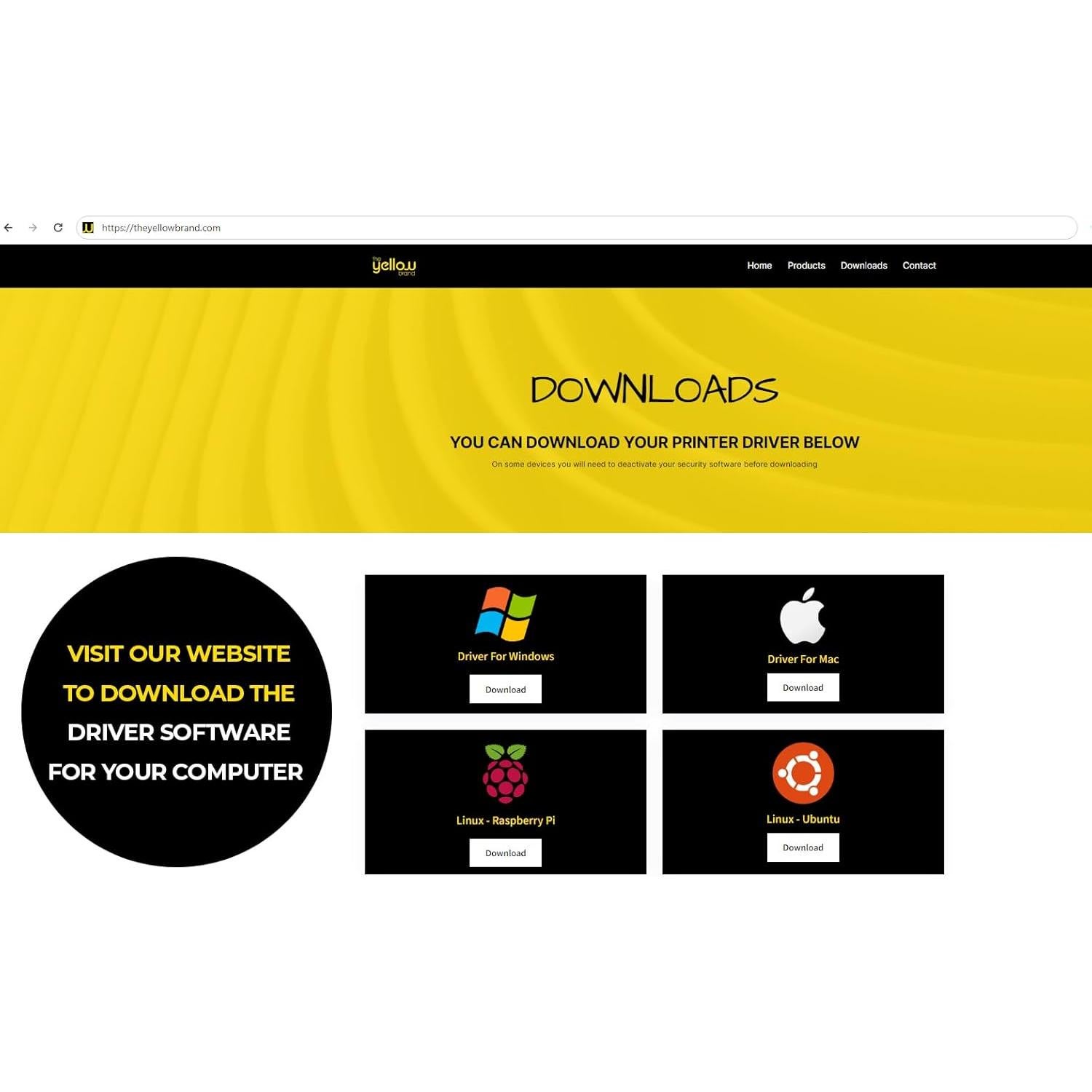 Impresora Térmica de Etiquetas Bluetooth YELLOW BT001 4x6 cm