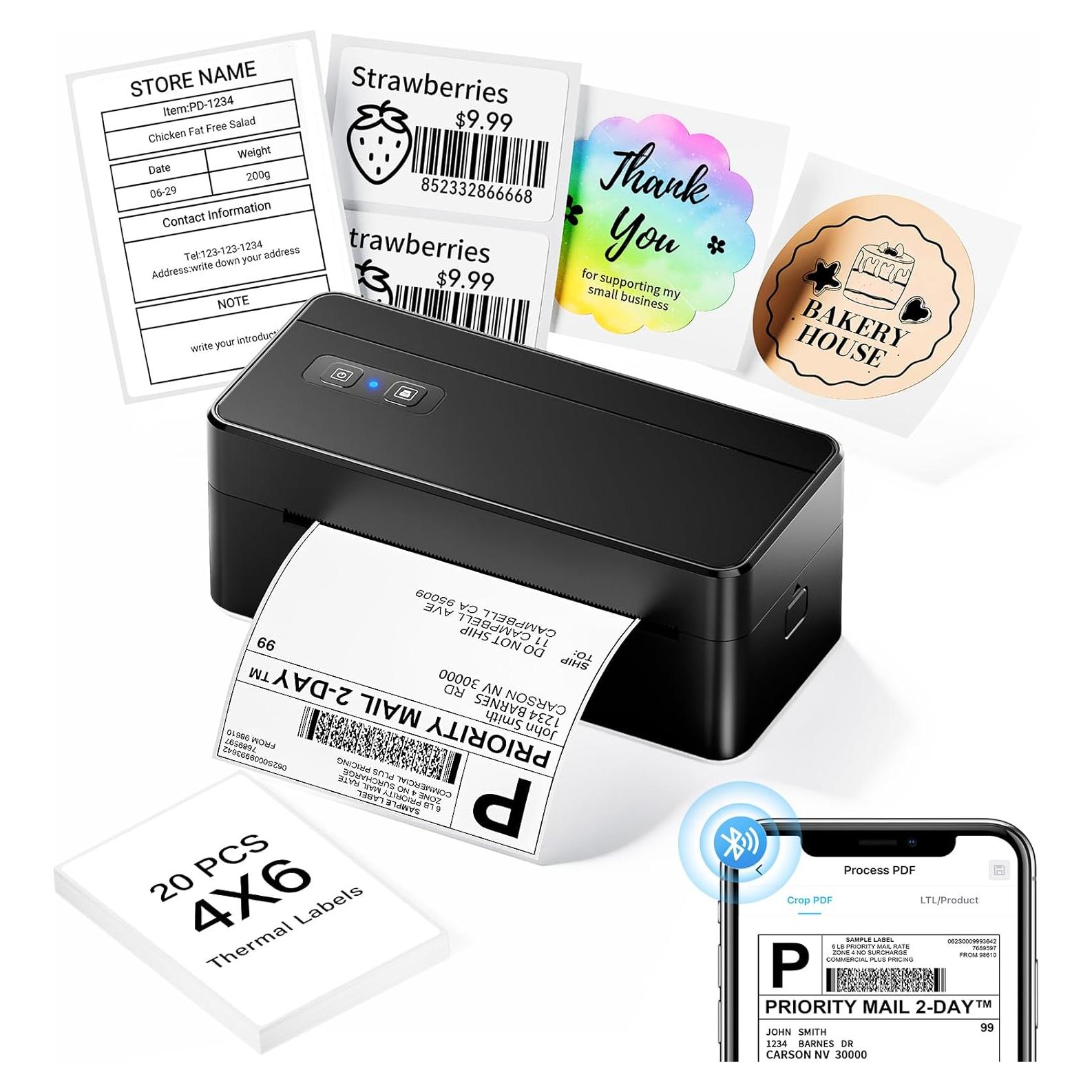 Impresora de Etiquetas Térmicas ASprink 2410 Bluetooth 4x6