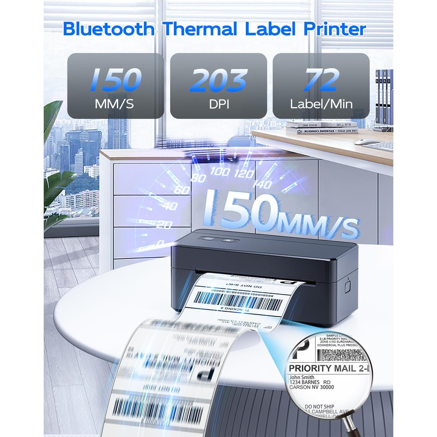 Impresora de Etiquetas Térmicas ASprink 2410 Bluetooth 4x6