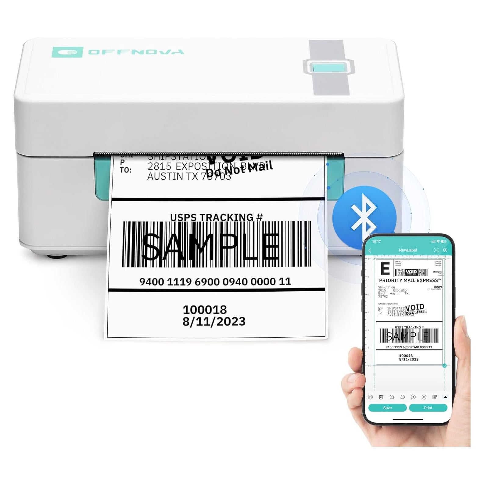 Impresora de Etiquetas Térmica OFFNOVA ZPL-2054N Bluetooth 4x6