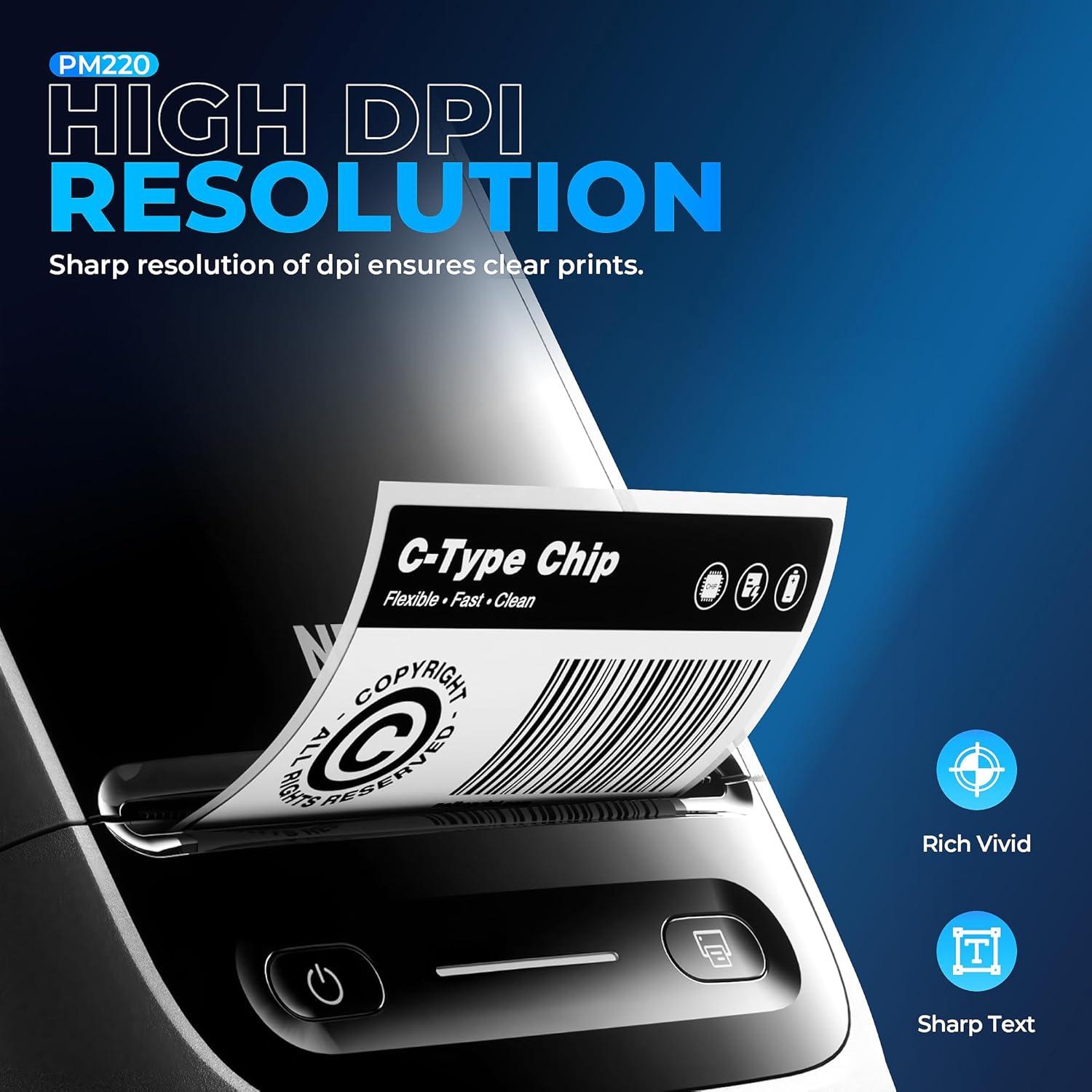 Impresora de Etiquetas Nelko PM220 Bluetooth 2" Portátil