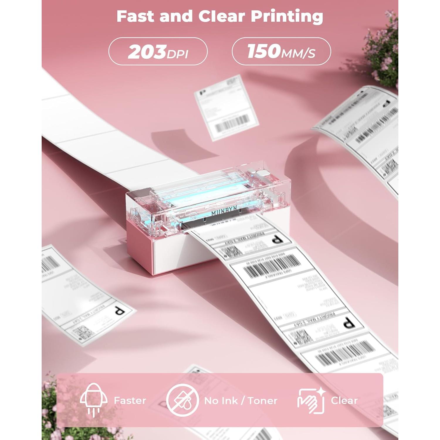 Impresora Térmica de Etiquetas MUNBYN Bluetooth 4x6
