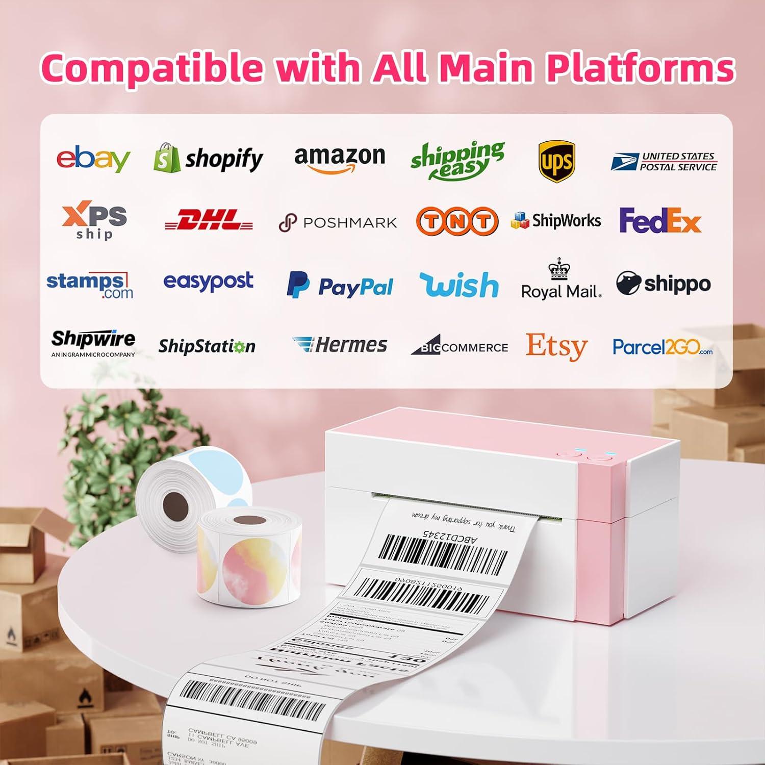 Impresora de Etiquetas Térmicas WiFi Omezizy PM-344-WF 300DPI