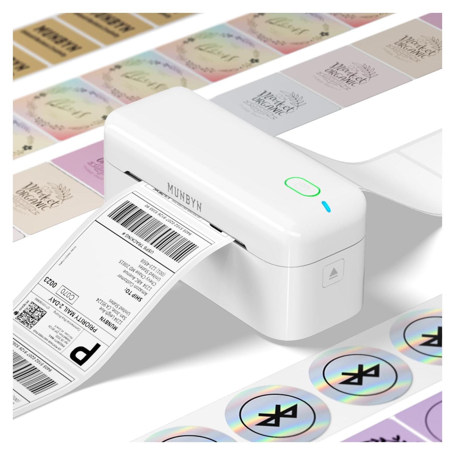 Impresora Térmica de Etiquetas MUNBYN RW402B Bluetooth 4x6
