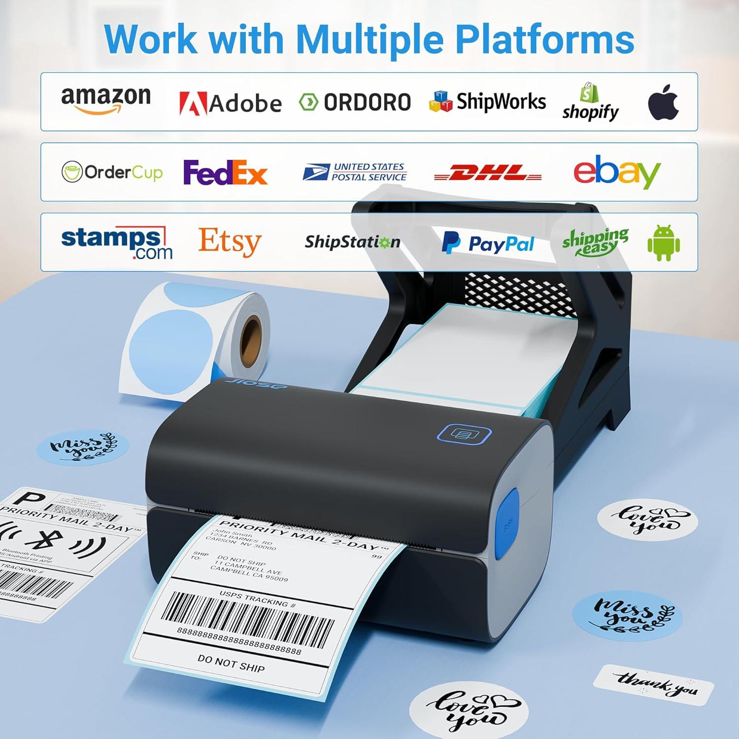 Impresora Térmica de Etiquetas Jiose J500 - 203 DPI, Bluetooth