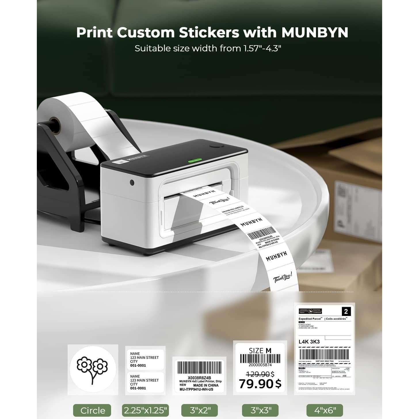 Impresora de Etiquetas MUNBYN RealWriter 941 Térmica USB 4x6