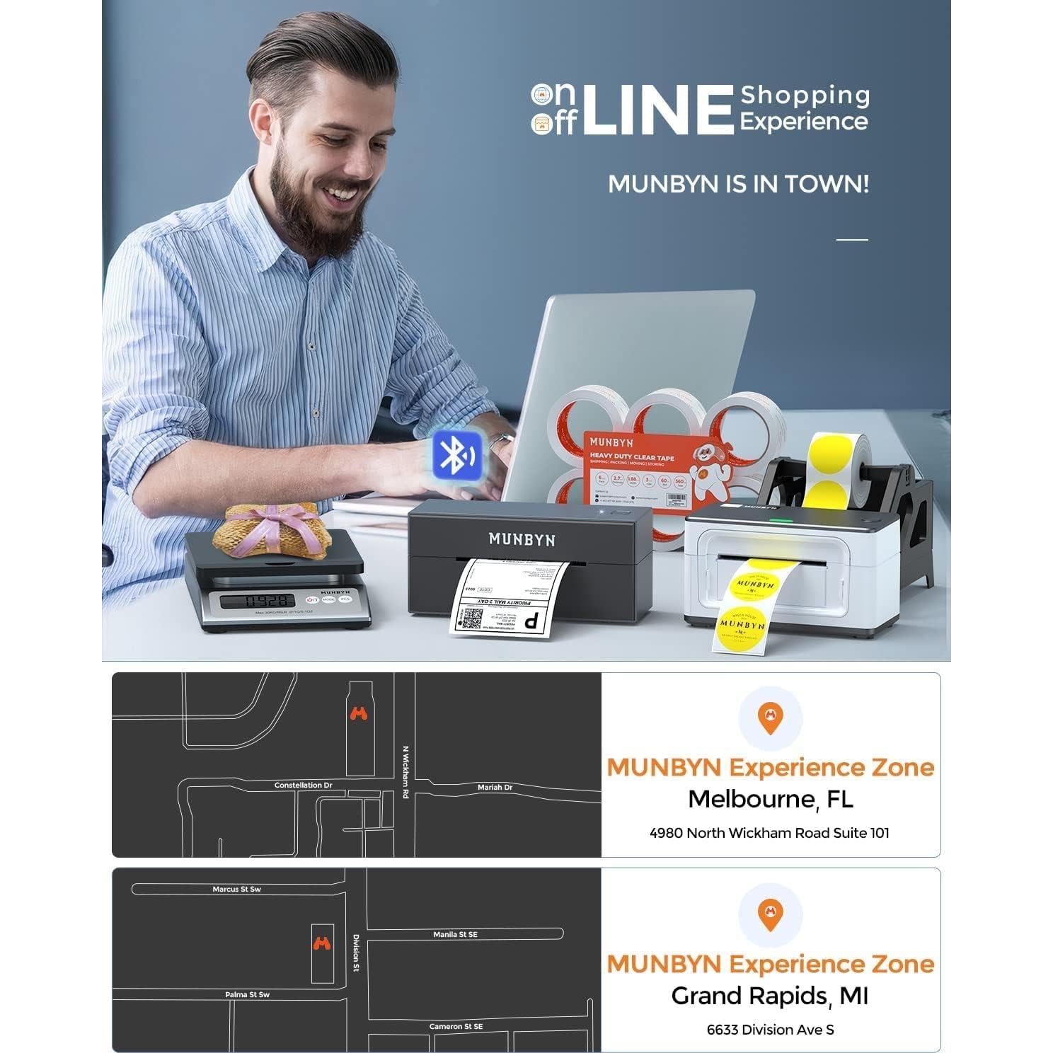 Impresora de Etiquetas MUNBYN RealWriter 941 Térmica USB 4x6