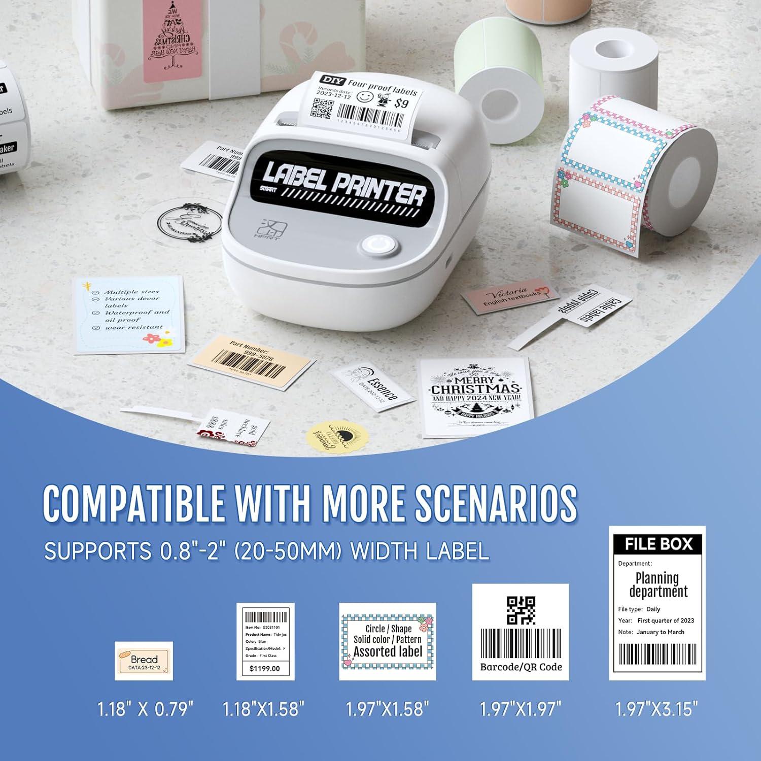 Impresora de Etiquetas PRT T20 Bluetooth 2 Pulgadas RFID Blanca