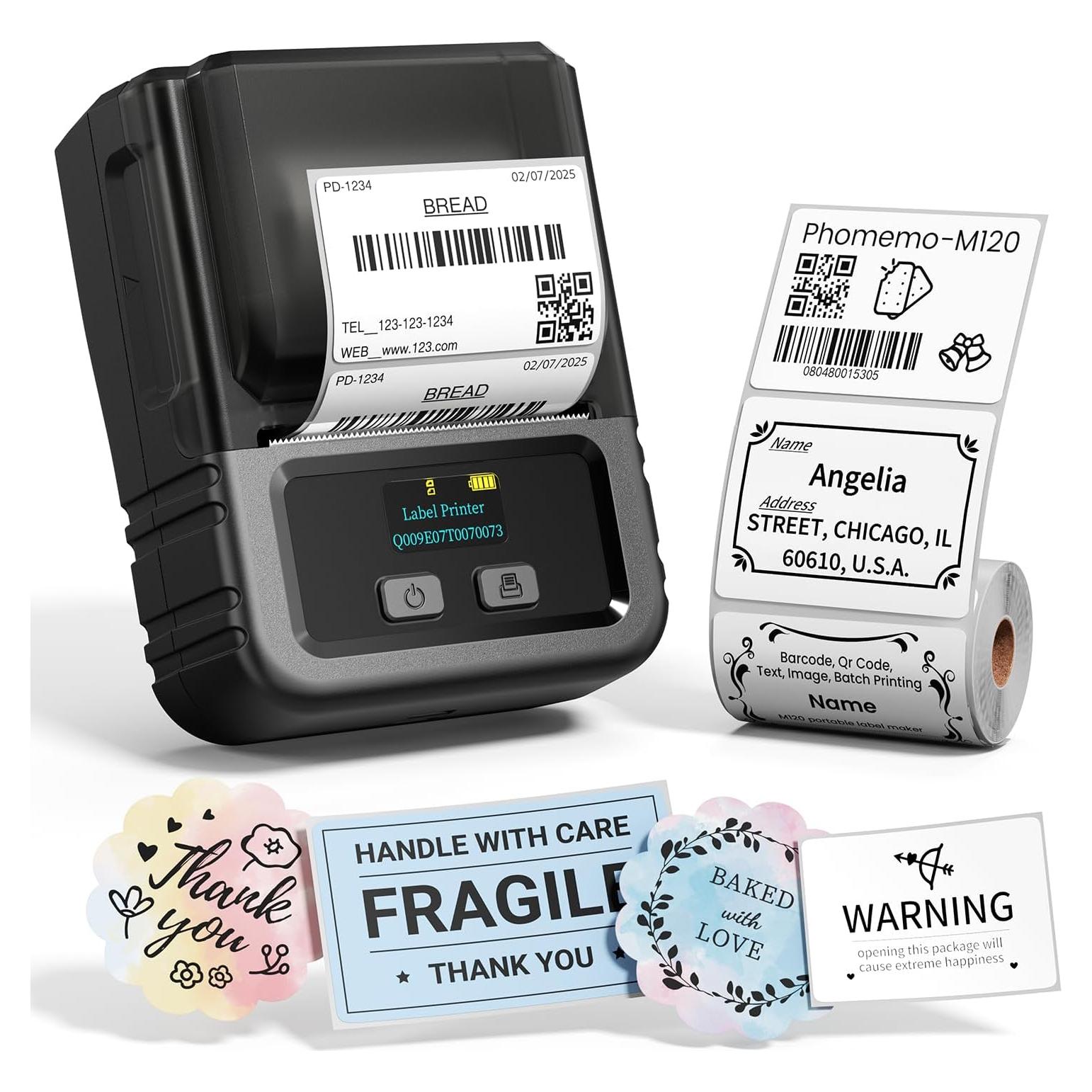 Impresora de Etiquetas Phomemo M120 Térmica Portátil 203 DPI