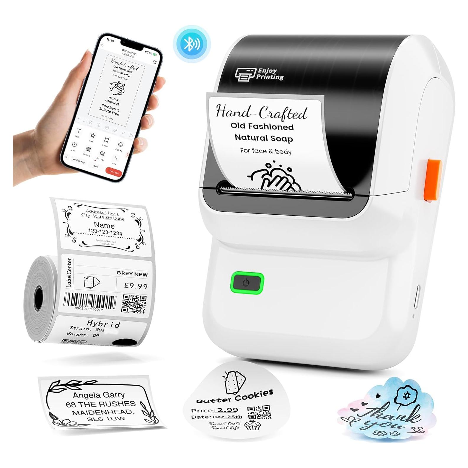 Impresora de Etiquetas Ponek M100 Bluetooth 2" Blanca