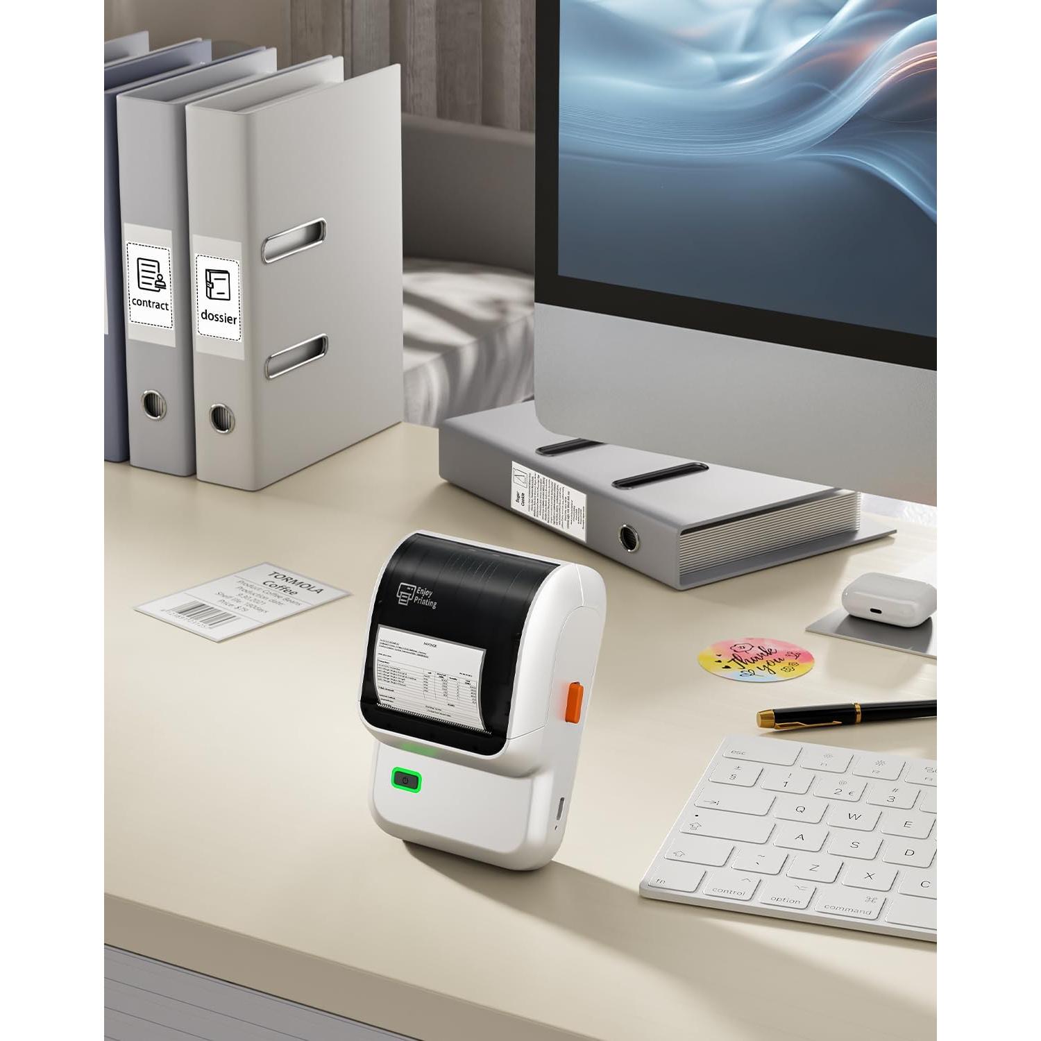 Impresora de Etiquetas Ponek M100 Bluetooth 2" Blanca