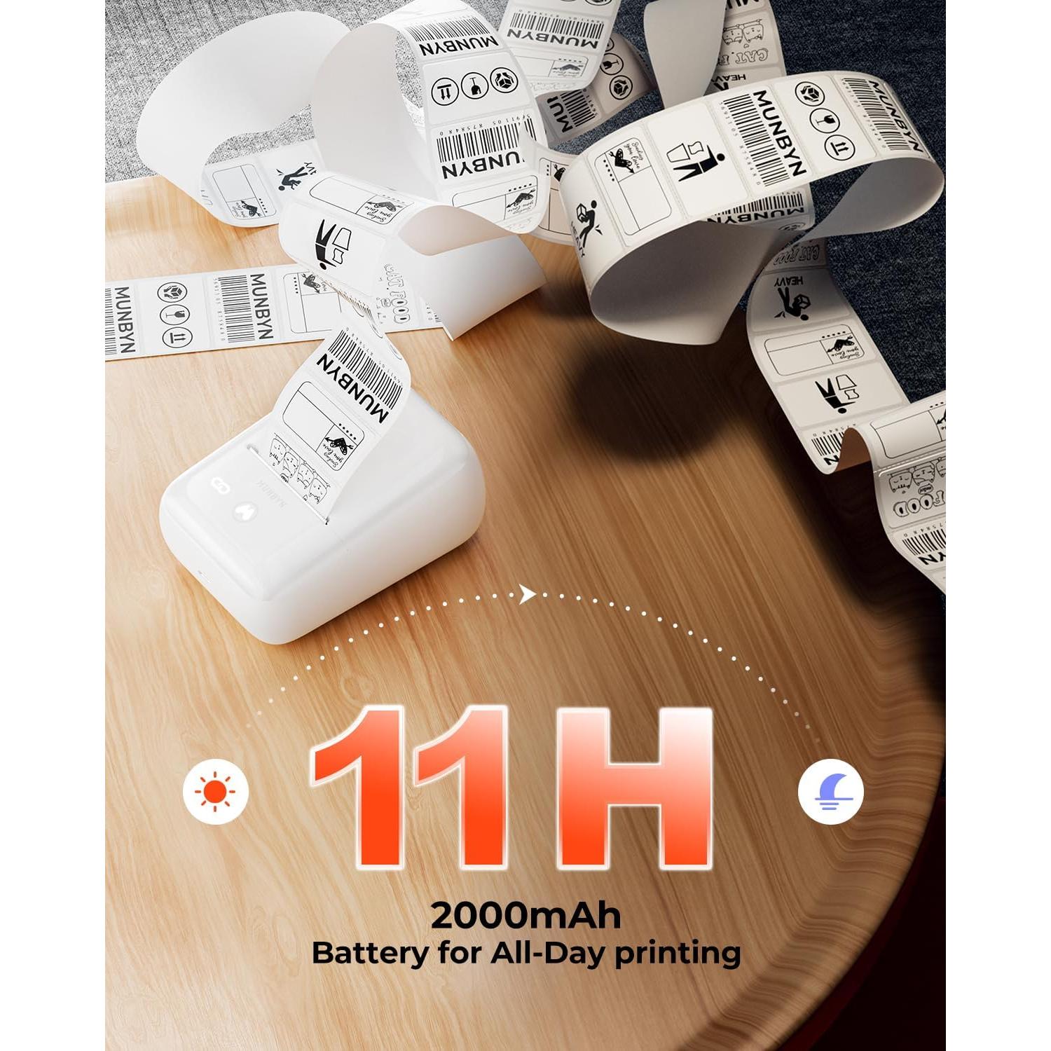 Impresora Térmica Portátil MUNBYN FM226 Bluetooth 203 DPI