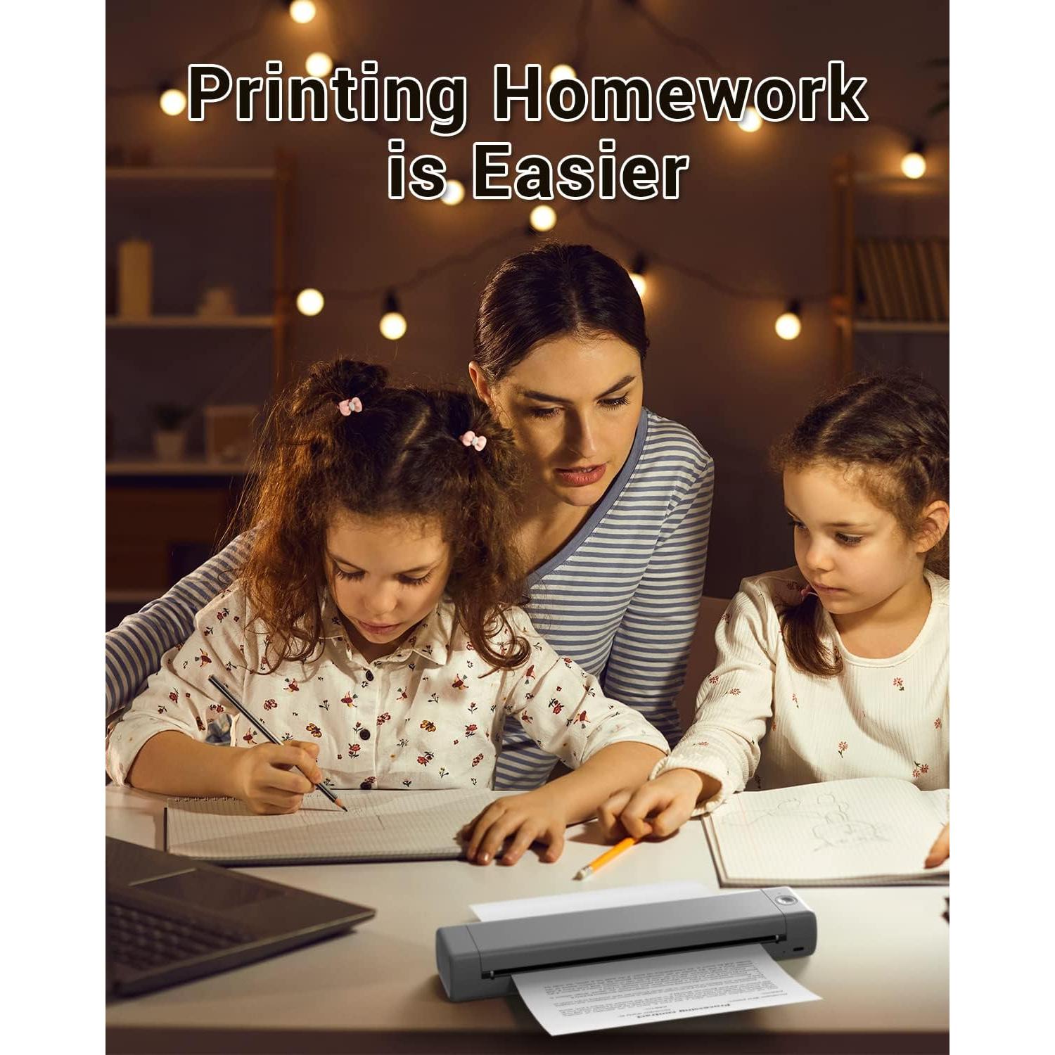 Impresora Térmica Portátil Phomemo M08F - Sin Tinta, Bluetooth