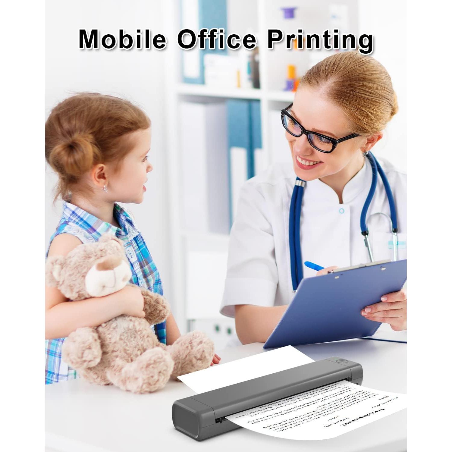 Impresora Térmica Portátil Phomemo M08F - Sin Tinta, Bluetooth