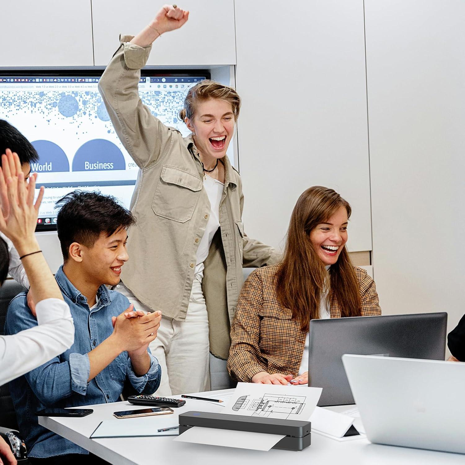 Impresora Portátil Inalámbrica iDPRT MT610 300DPI Negro