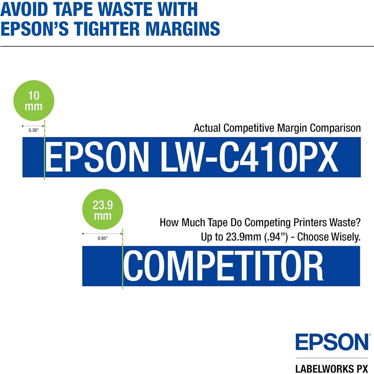 Impresora de Etiquetas Portátil Epson LABELWORKS LW-C410PX