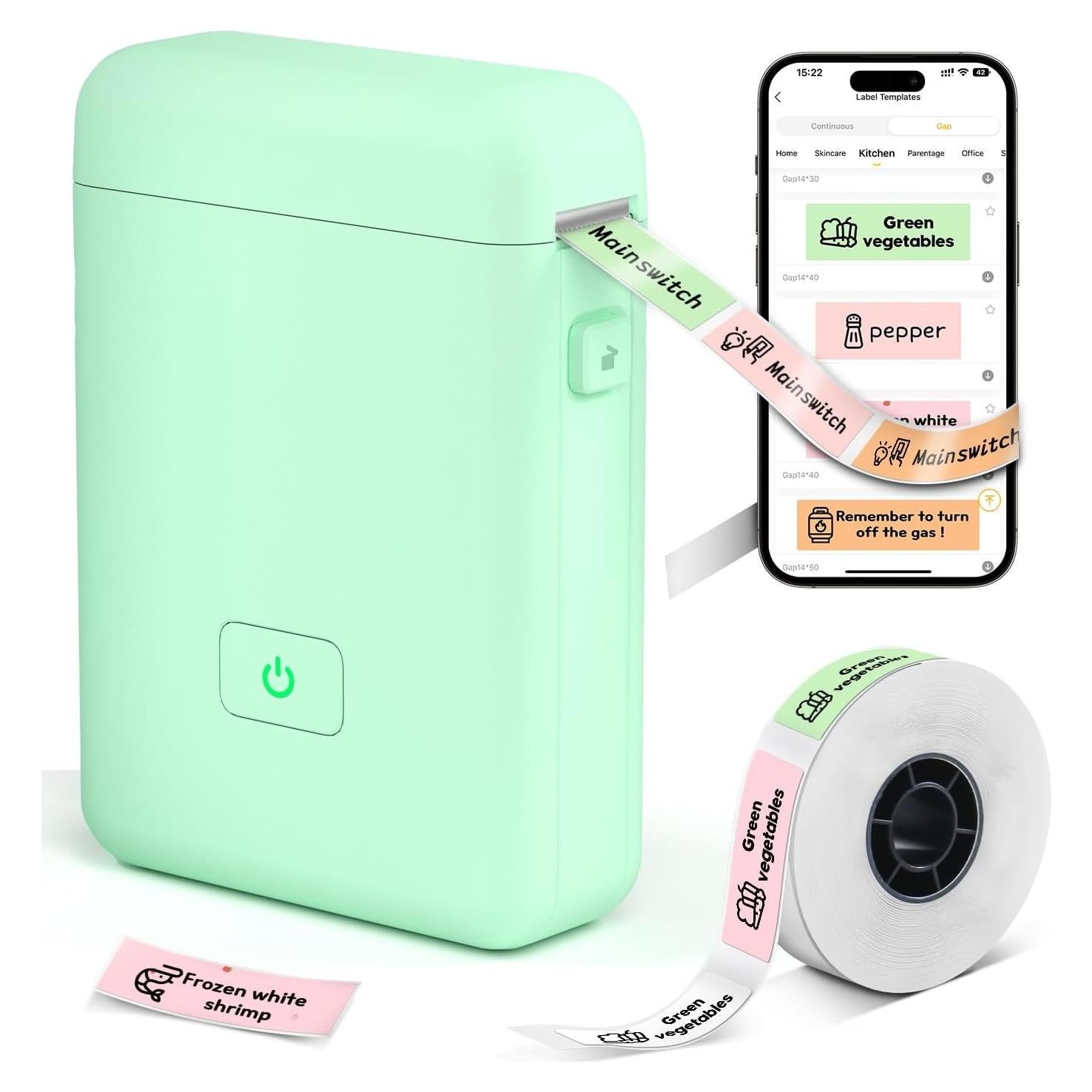 Impresora de Etiquetas Bluetooth HP2-S Portátil Verde