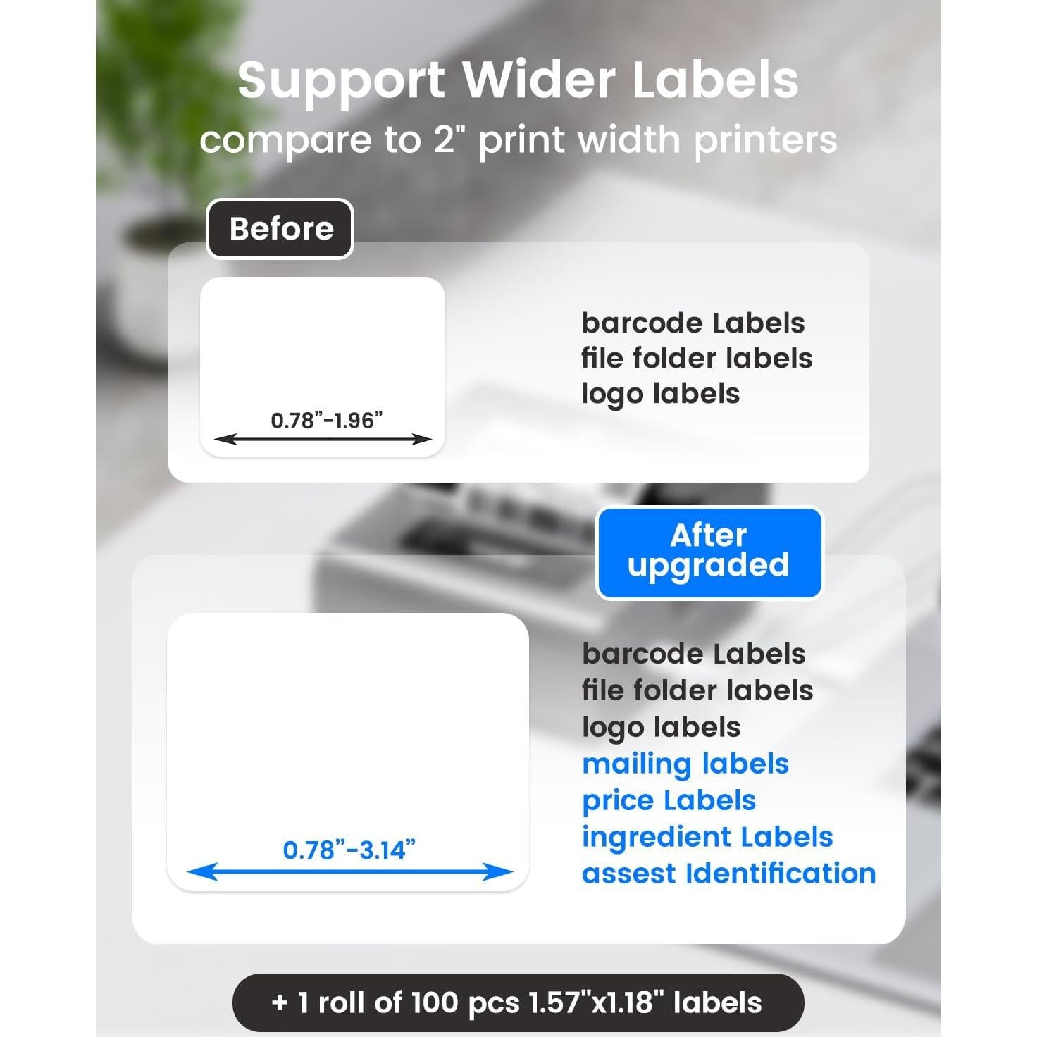 Impresora de Etiquetas Phomemo M221 Bluetooth 203 dpi Portátil