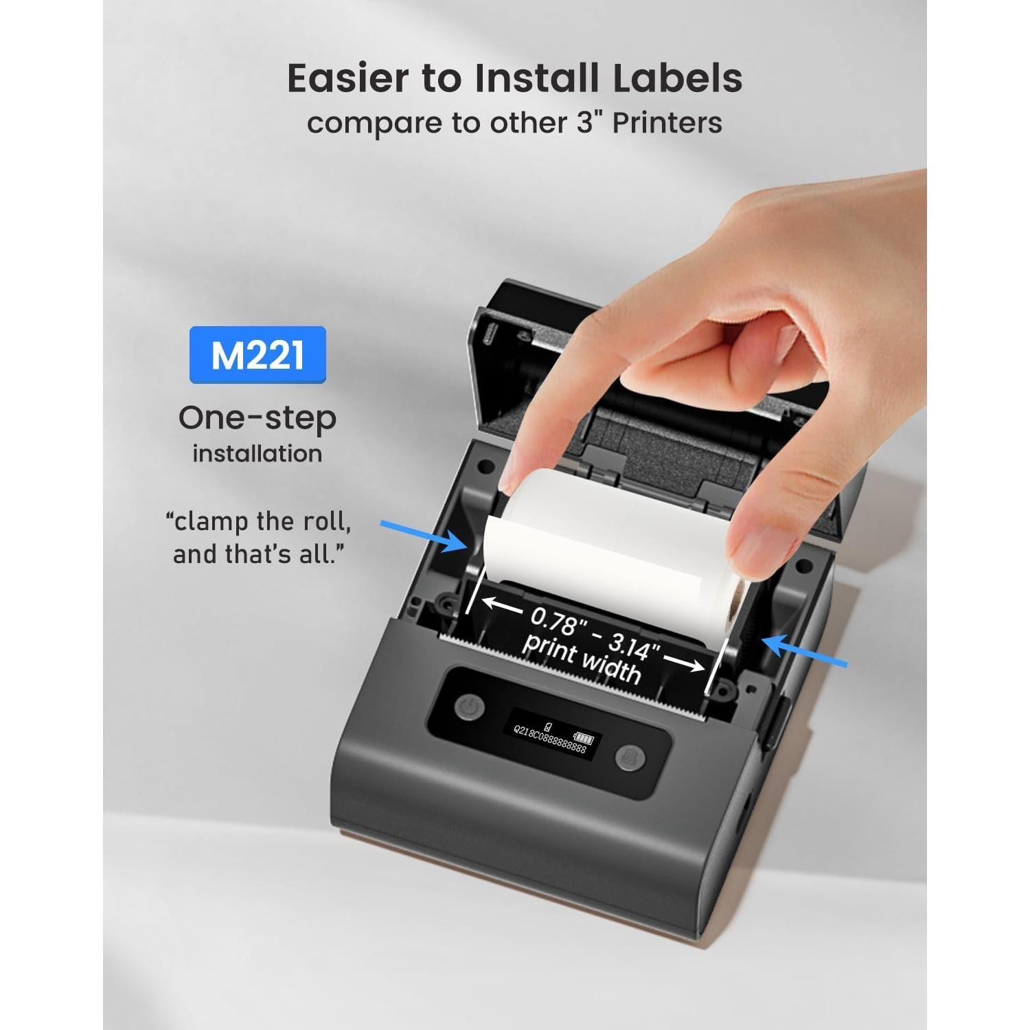 Impresora de Etiquetas Phomemo M221 Bluetooth 203 dpi Portátil