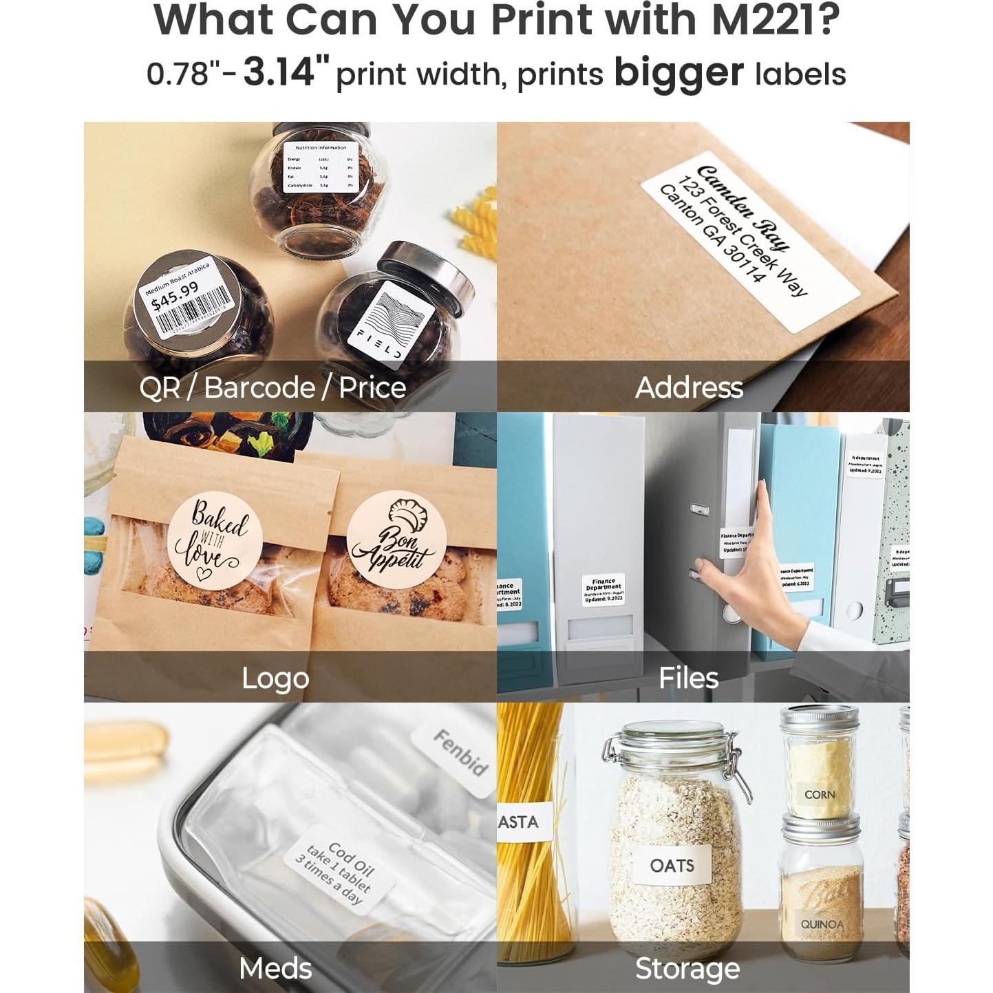 Impresora de Etiquetas Phomemo M221 Bluetooth 203 dpi Portátil