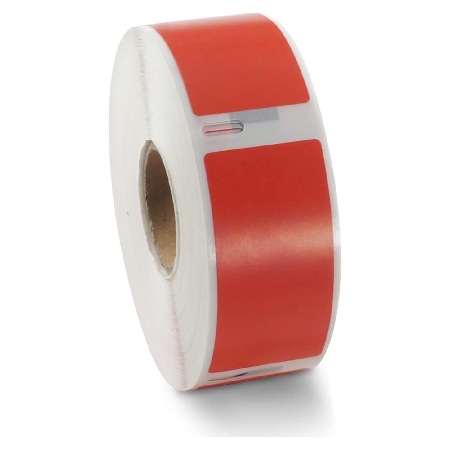 BETCKEY Etiquetas Térmicas 25mm x 54mm Rojo para Dymo