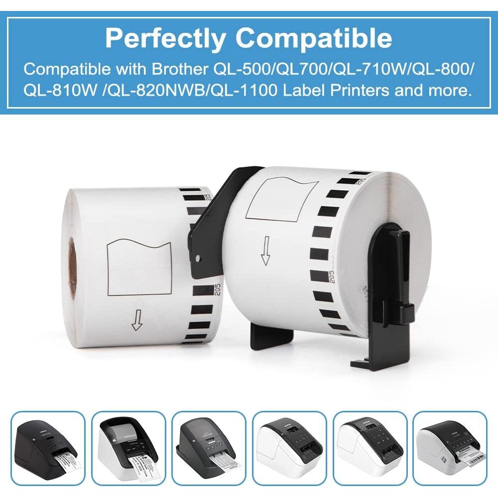 Cinta de Etiquetas MarkDomain DK-2205 62mm x 30.48m 8 Rollos