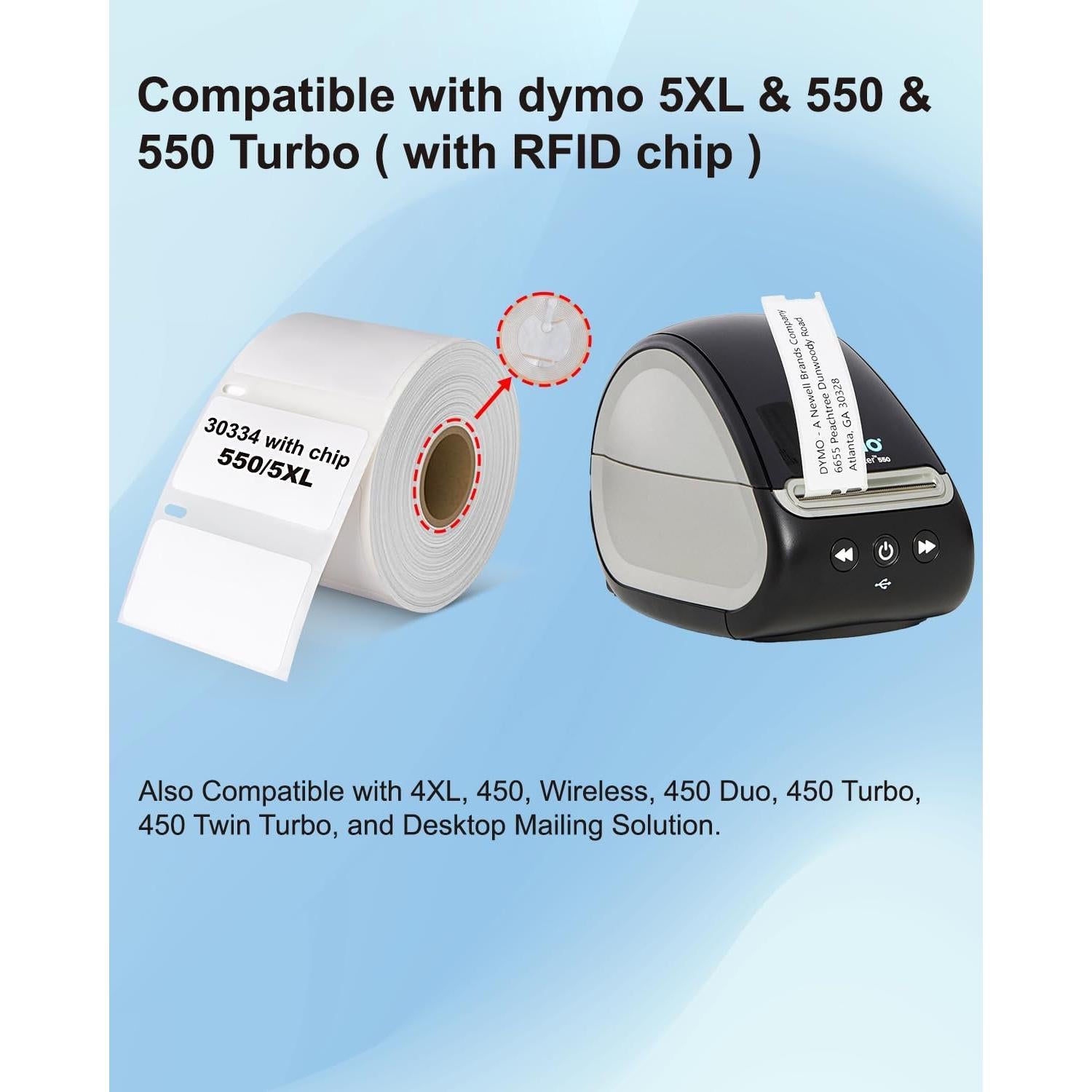 Etiquetas Multiusos Weemay 30334 con Chip RFID - 8000 Unidades