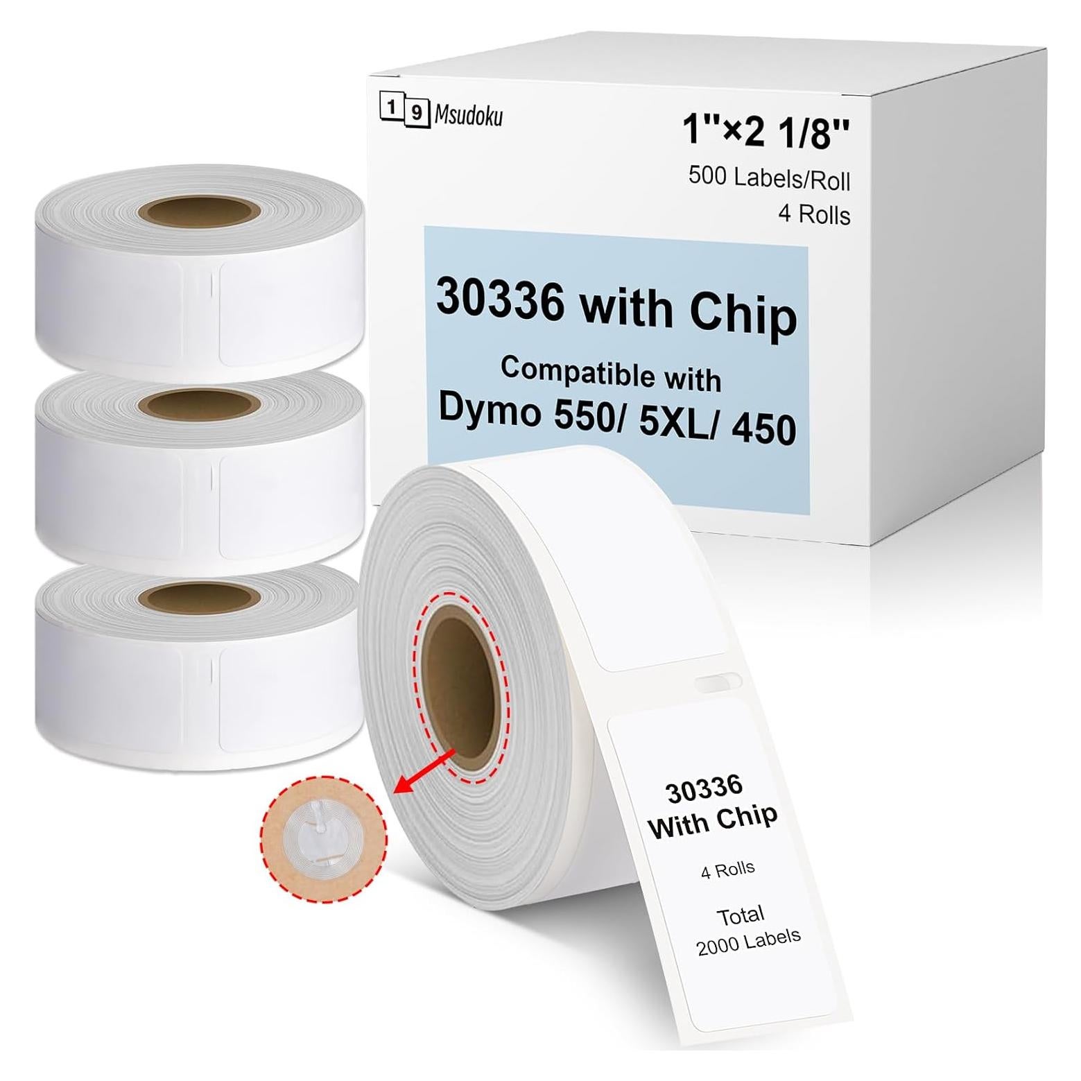 Etiquetas Msudoku 30336 25mm x 54mm para DYMO 4XL 5XL - 2000 Unidades