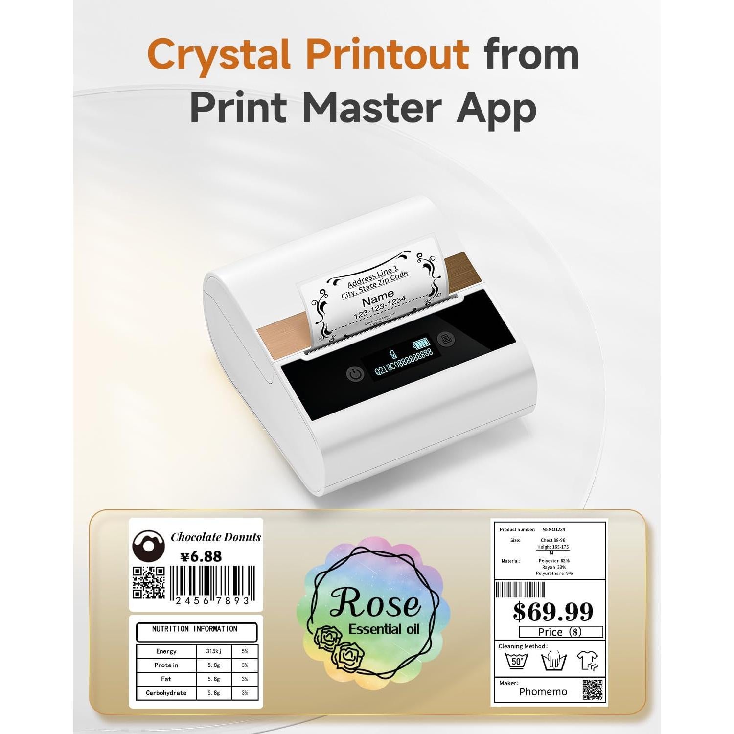 Impresora de Etiquetas Térmicas Phomemo M260 Bluetooth Blanca