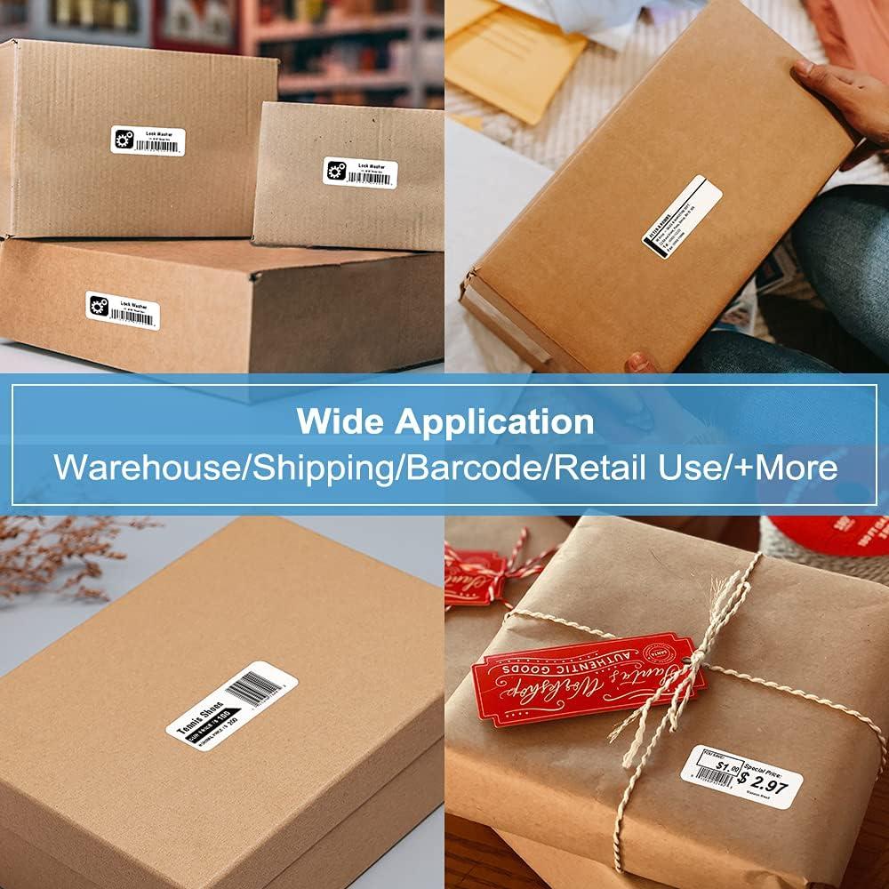 12 Rollos Etiquetas de Dirección COLORWING DK-1201 29x90mm