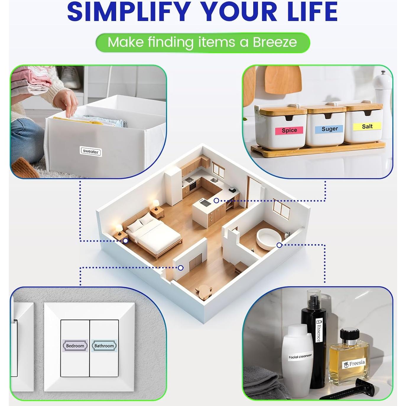 Máquina de Etiquetas Vixic PTM950 Recargable con Pantalla