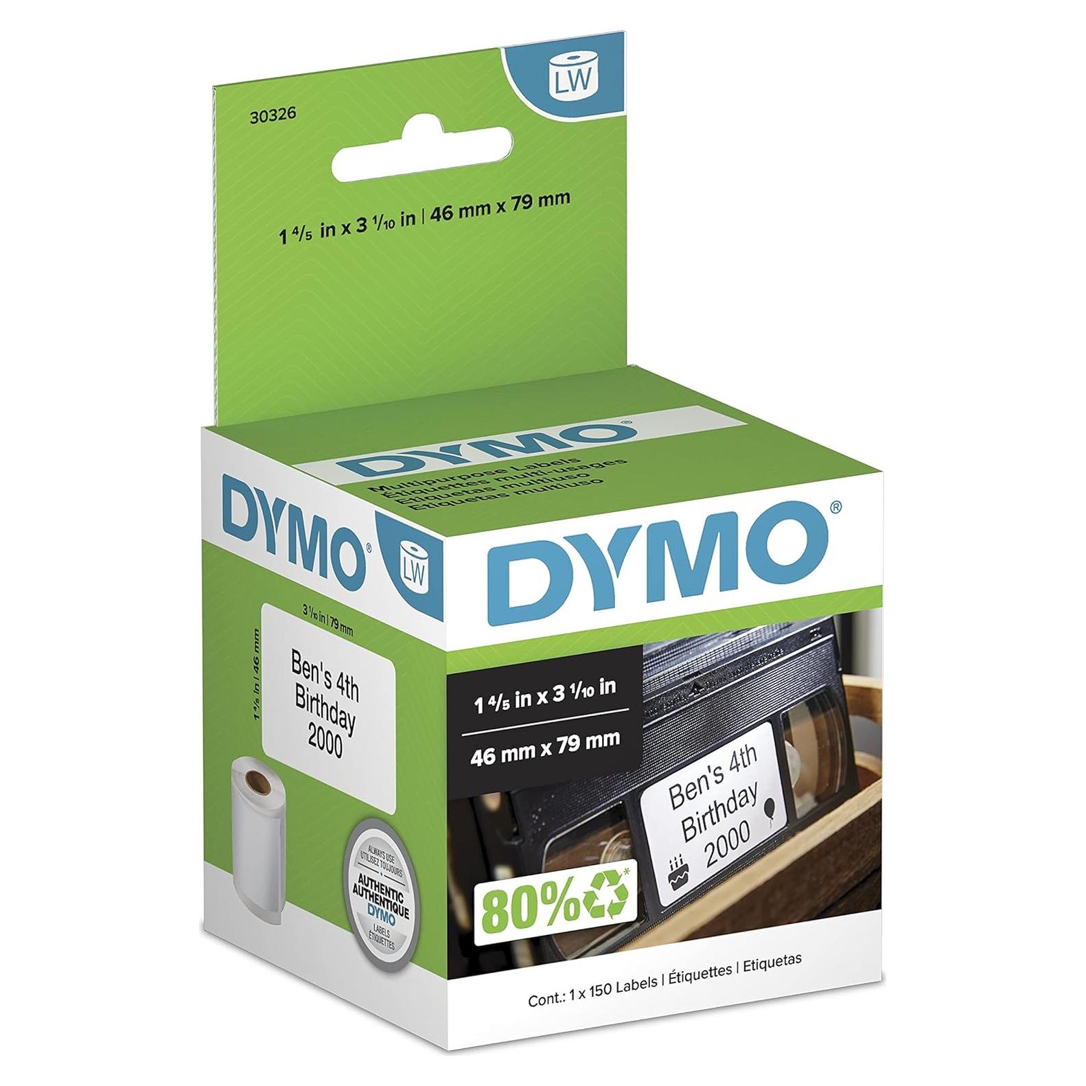 Etiquetas Multiusos DYMO LW 4.6x7.9 cm - Rollo de 150
