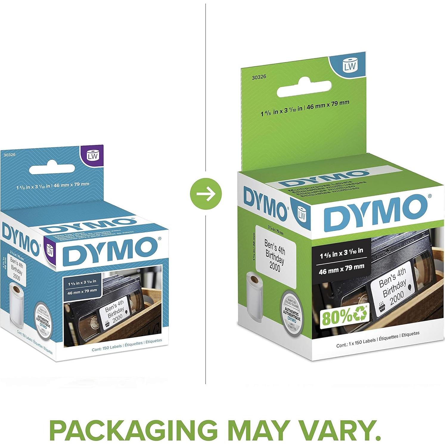 Etiquetas Multiusos DYMO LW 4.6x7.9 cm - Rollo de 150