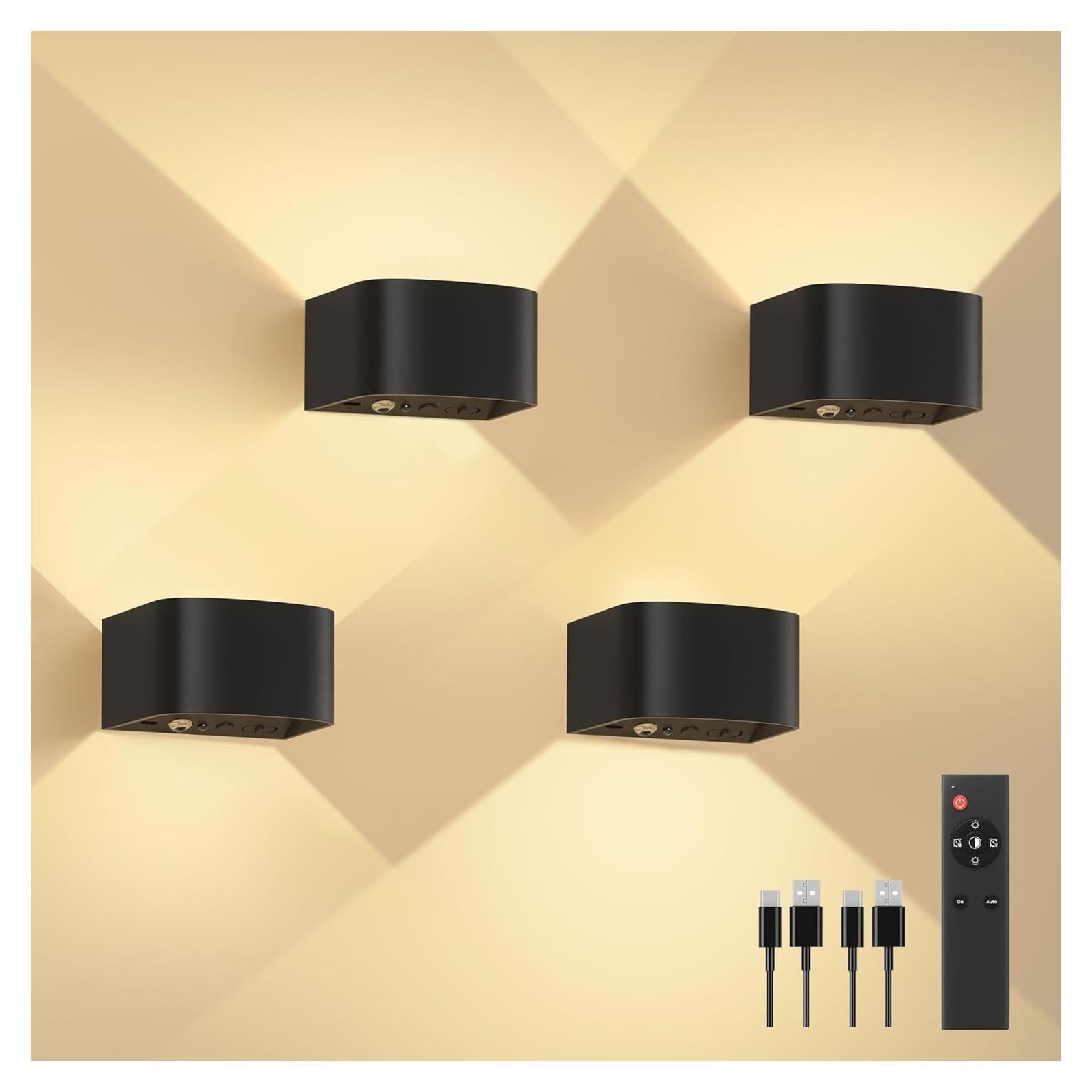 Lámpara de Pared Inalámbrica FULEN con Sensor y Control Remoto