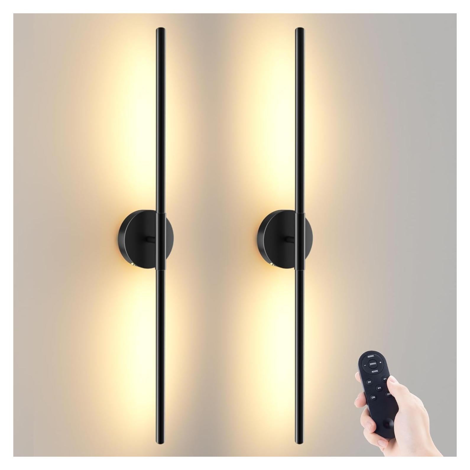 Juego de 2 Apliques de Pared Inalámbricos JOFIOS 70 cm