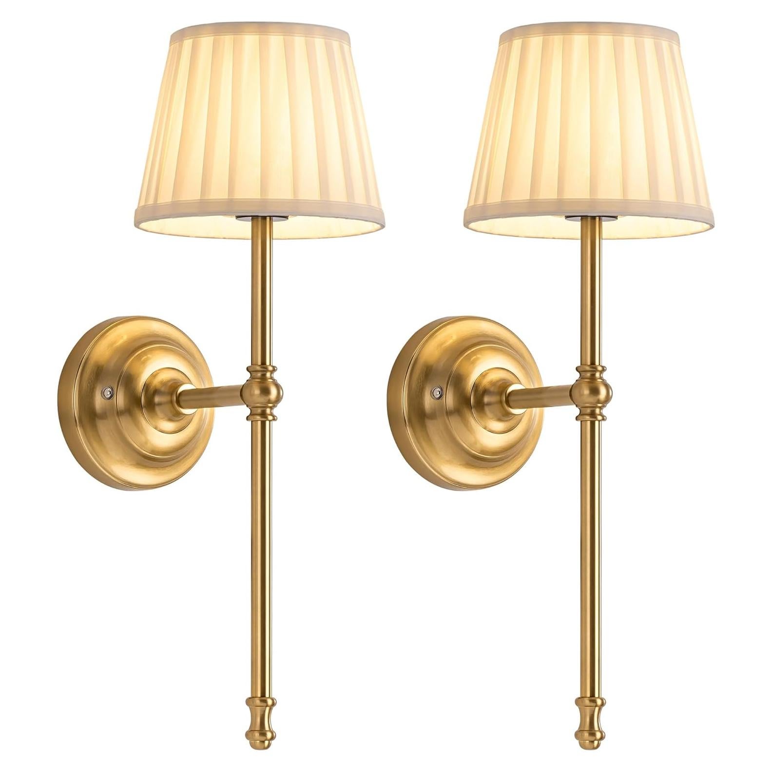 Aplique de Pared Inalámbrico KDG LED 5200mAh 2 Piezas Dorado